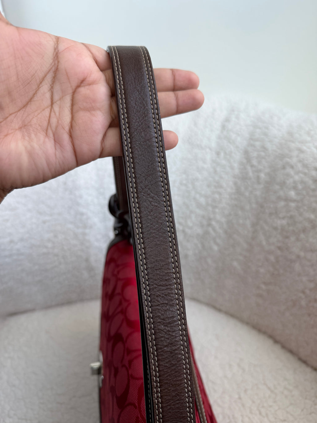 Coach Red Hampton Shoulder Bag
