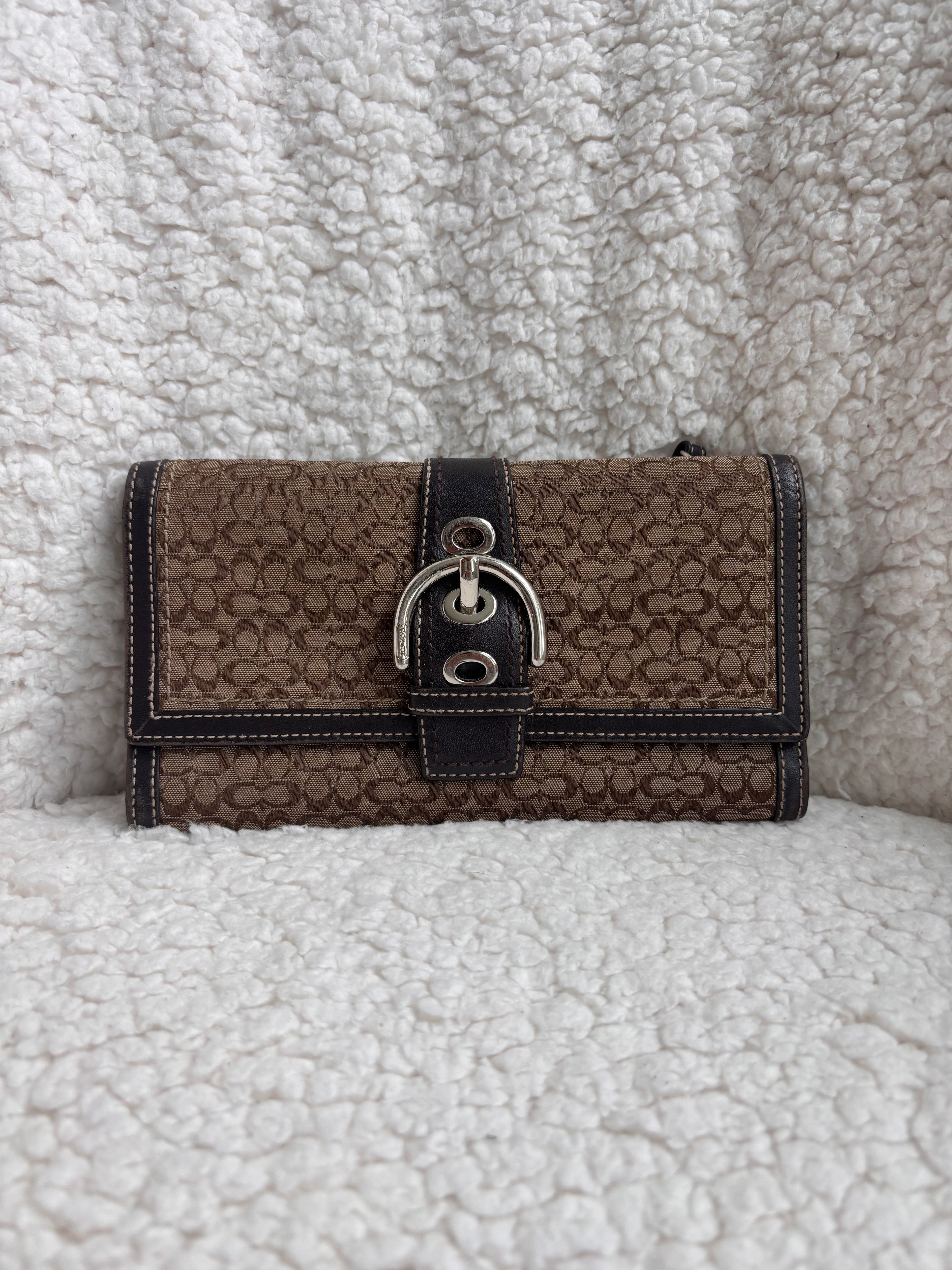 Coach Brown Soho Signature Wallet