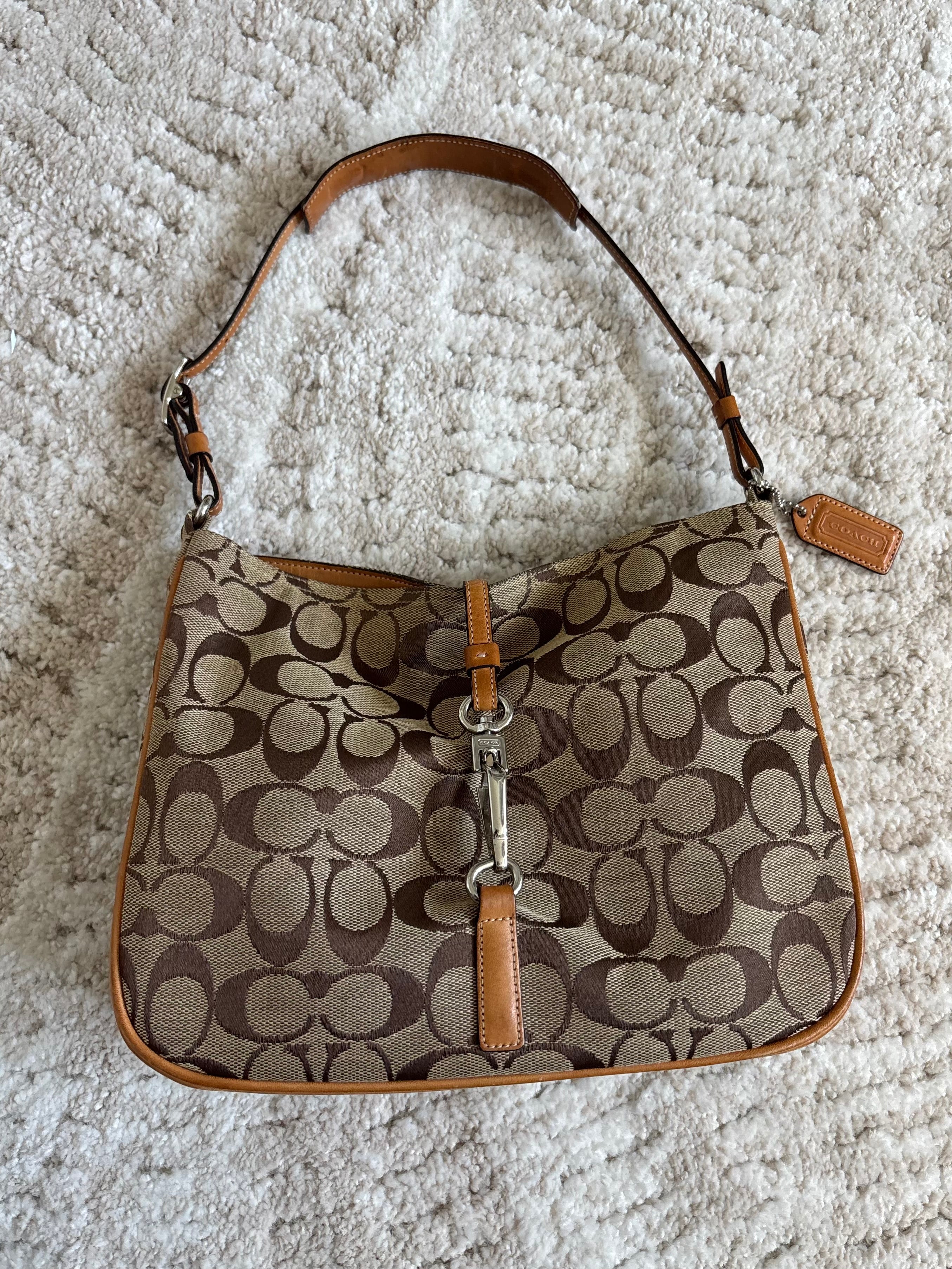 Coach Brown Hampton Shoulder Bag
