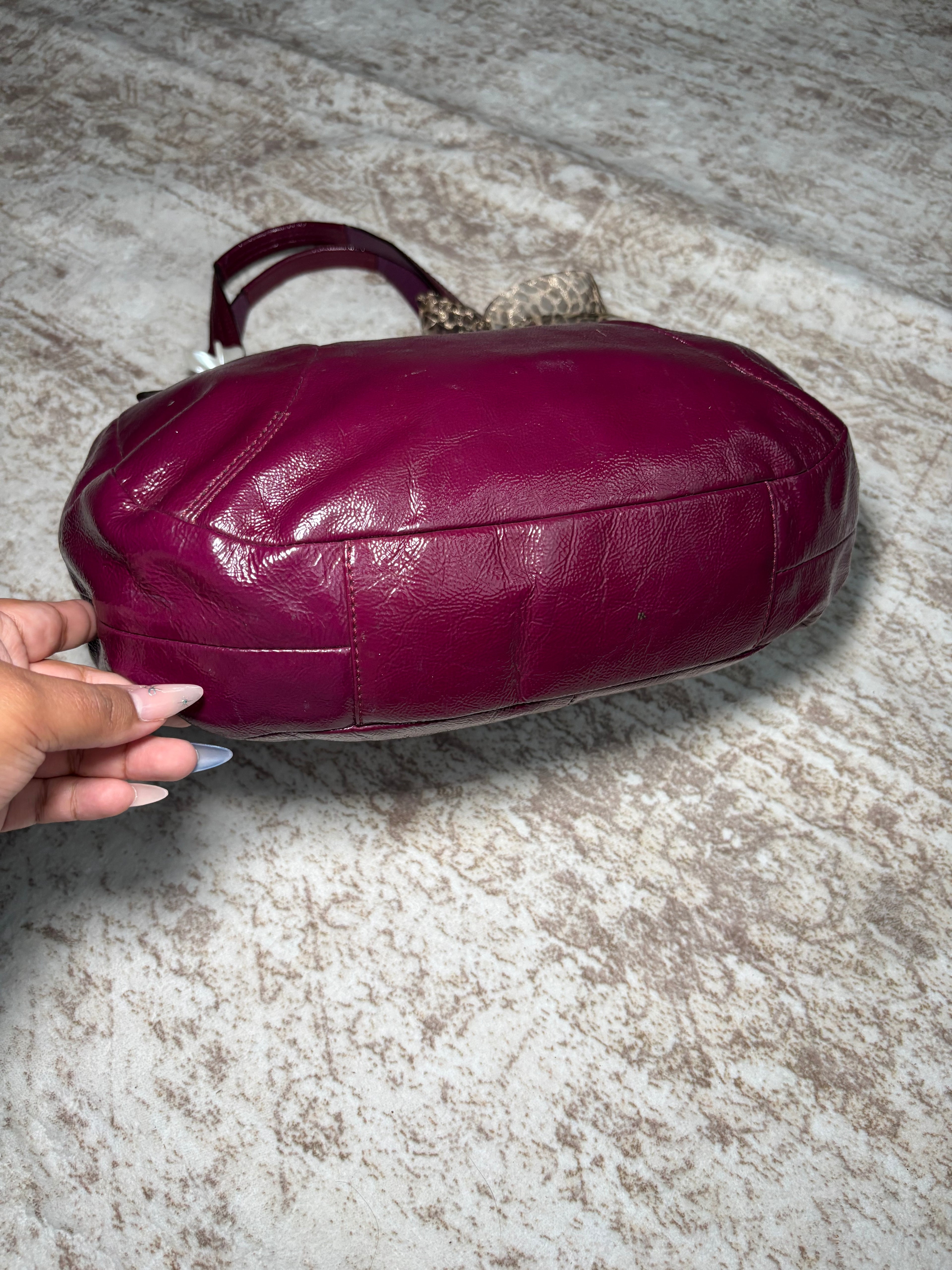 Coach Patent Leather Shoulder Bag