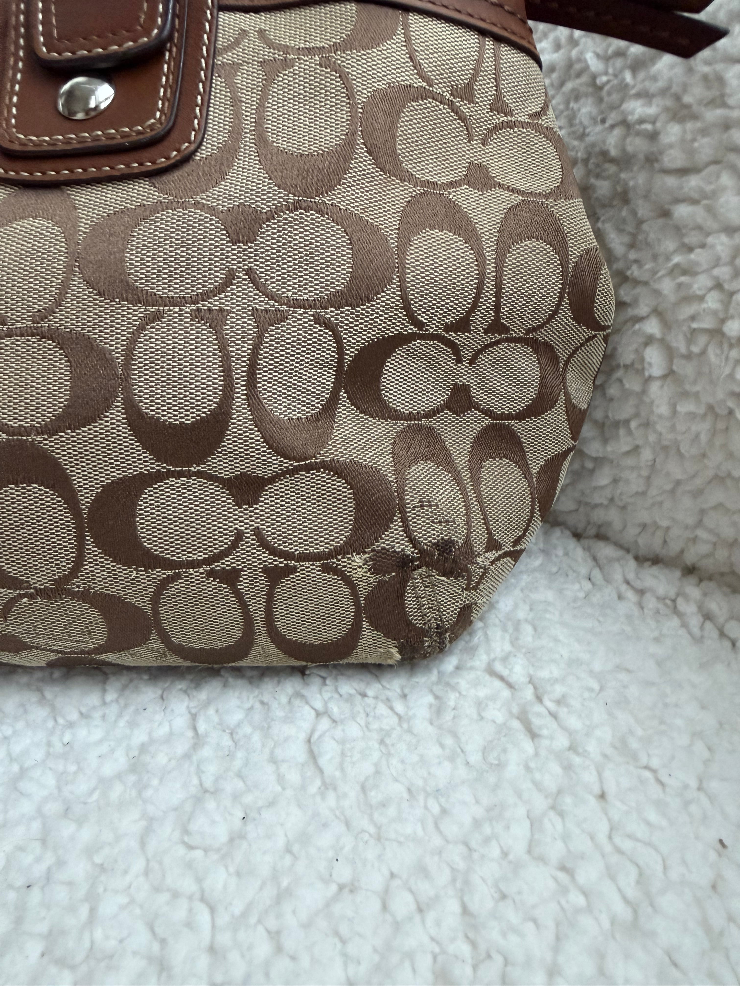 Coach Brown Signature Shoulder Bag