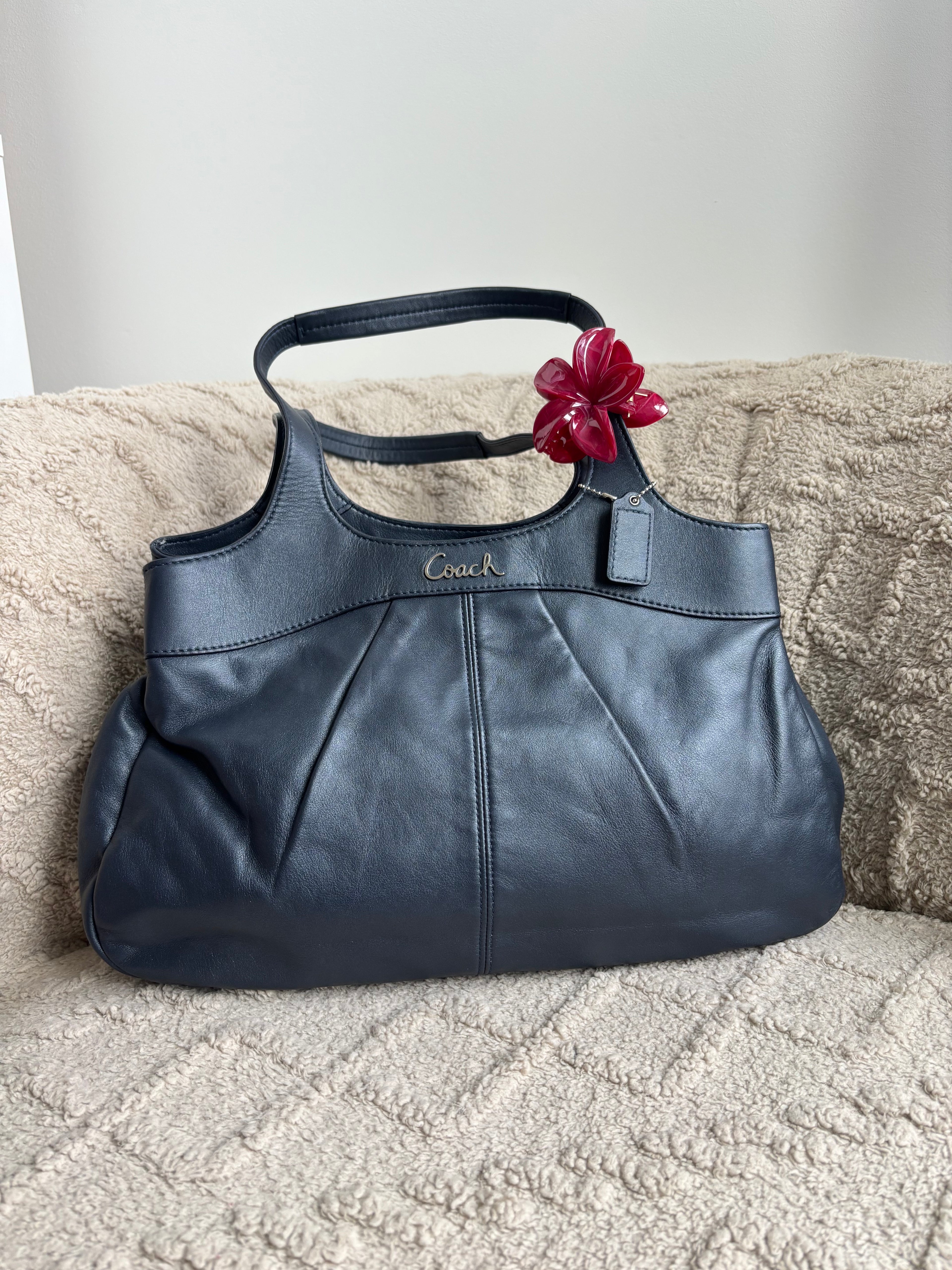 Y2K Coach Lexi Midnight Blue Shoulder Bag