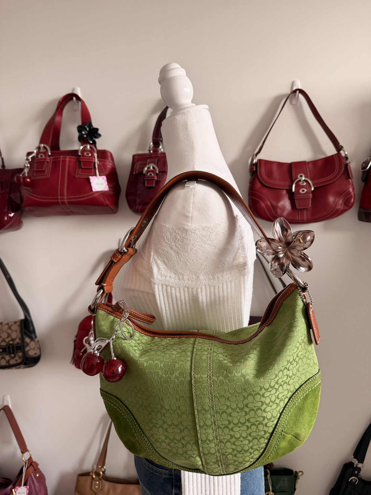 Coach Green Hobo Shoulder Bag