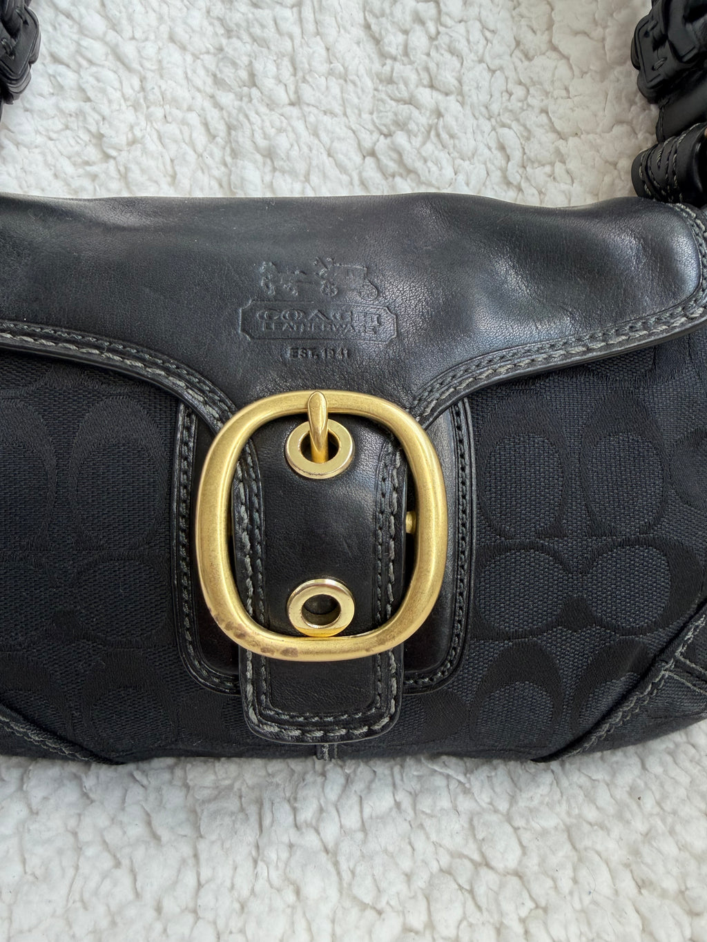 Coach Black Small Bleeker Shoulder Bag