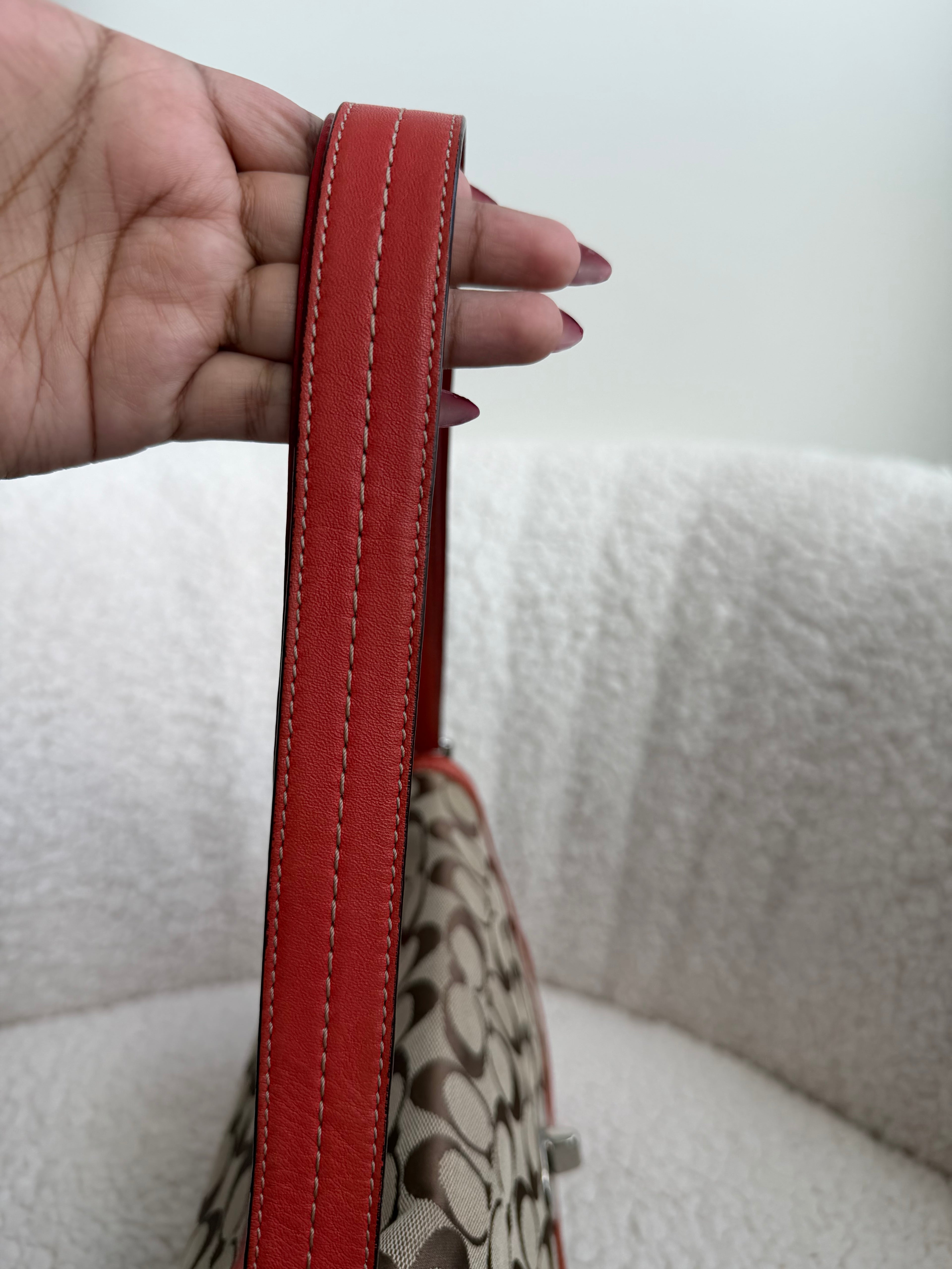 Coach Hampton Signature Shoulder Bag