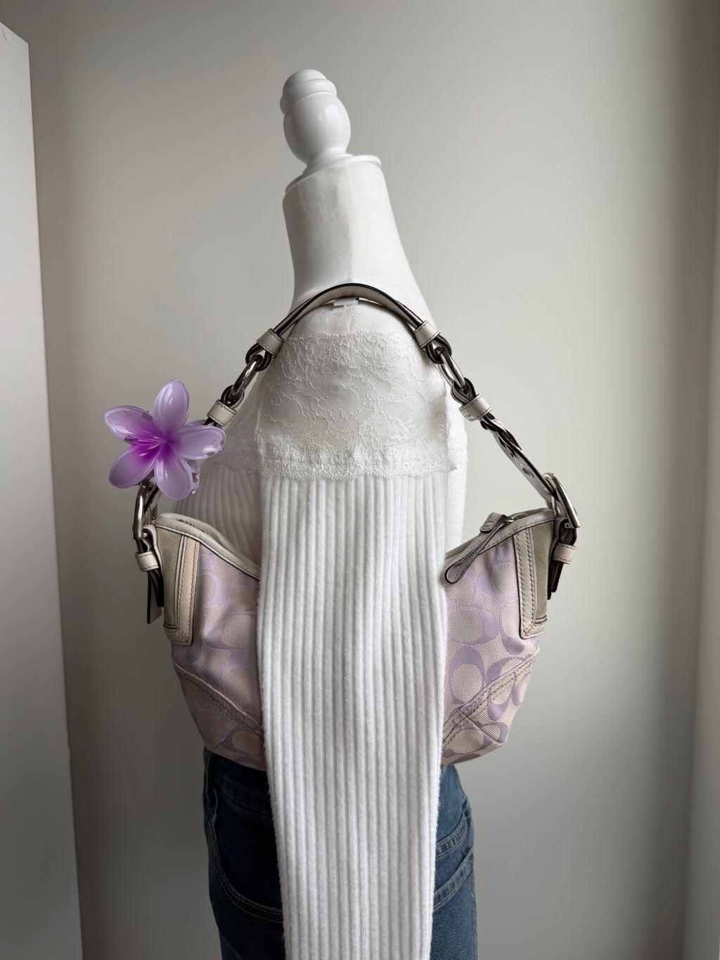 Coach Purple Signature Mini Hobo