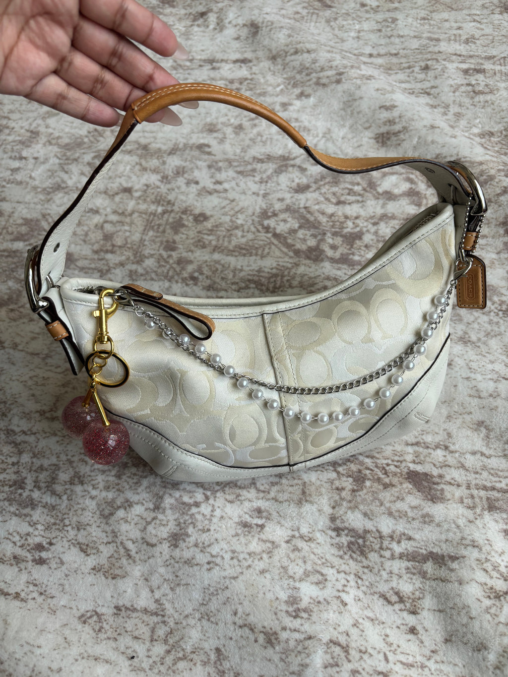 Coach Hobo Mini Off White