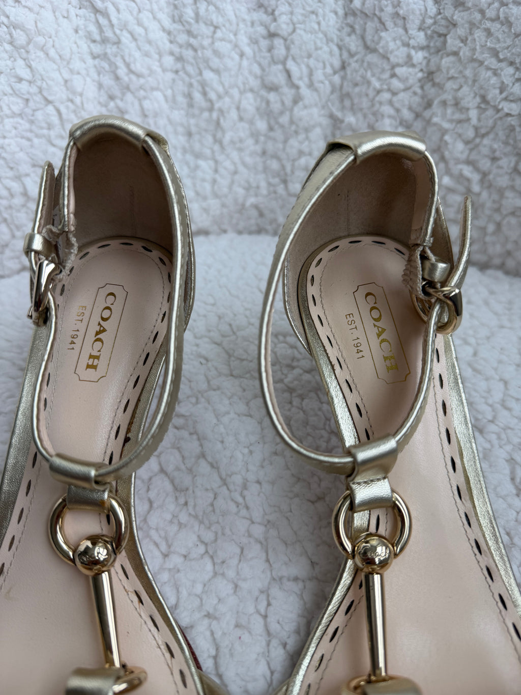 Coach Heels Size W 6.5