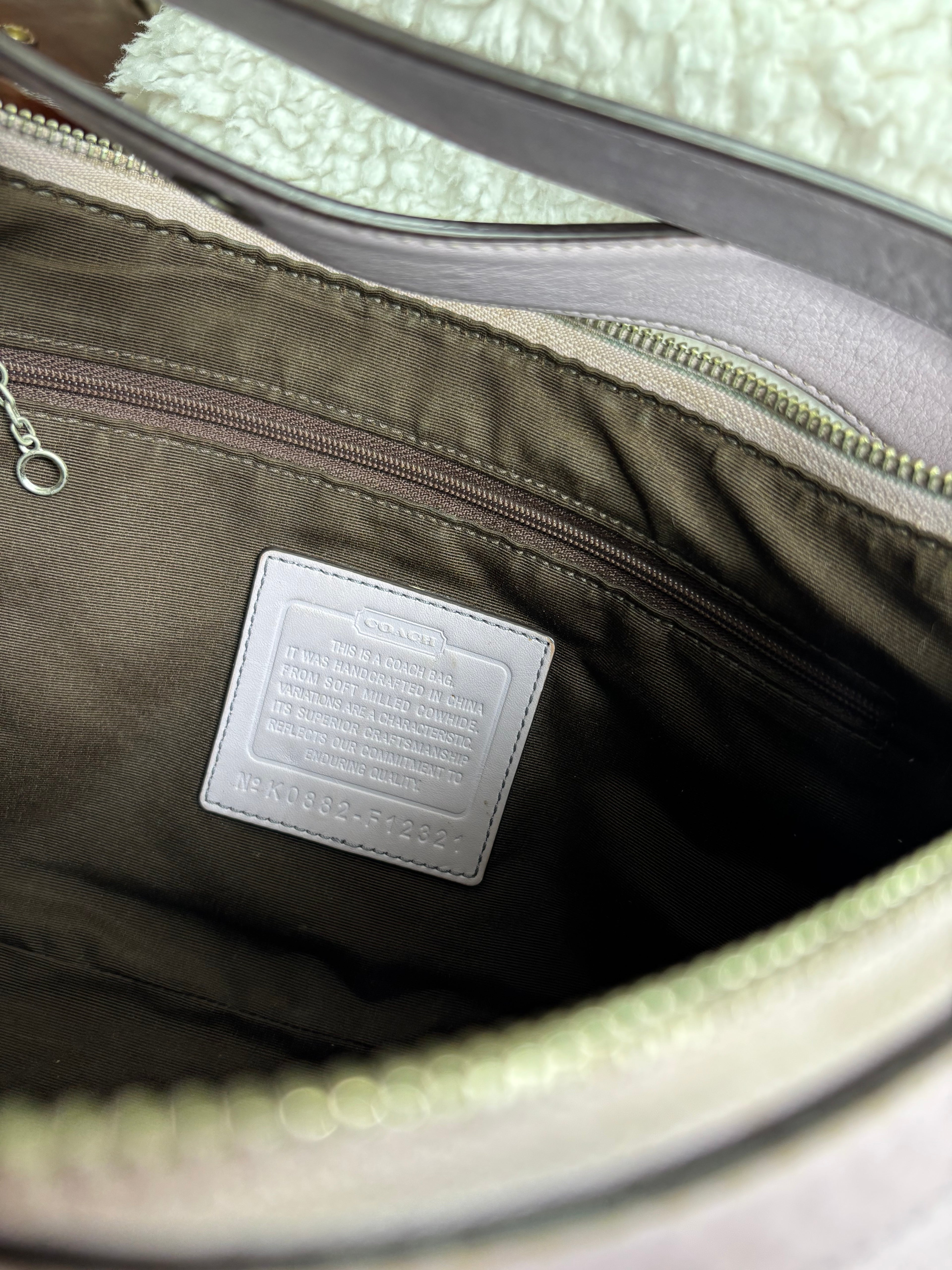 Coach East West Lilac Shoulder Bag