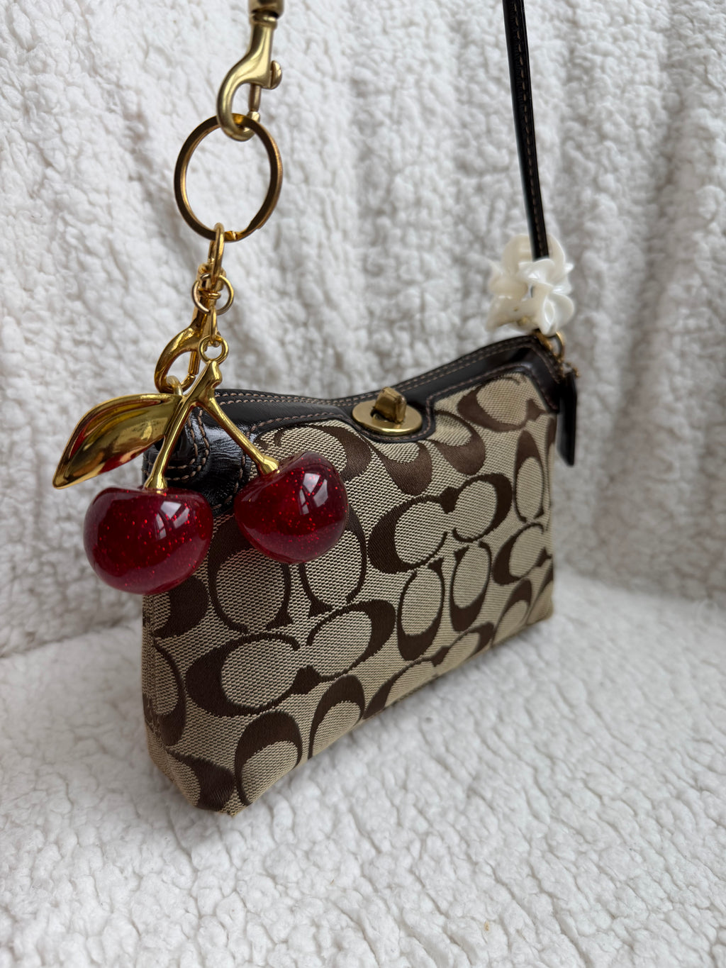 Coach Turnlock Mini Brown Bag