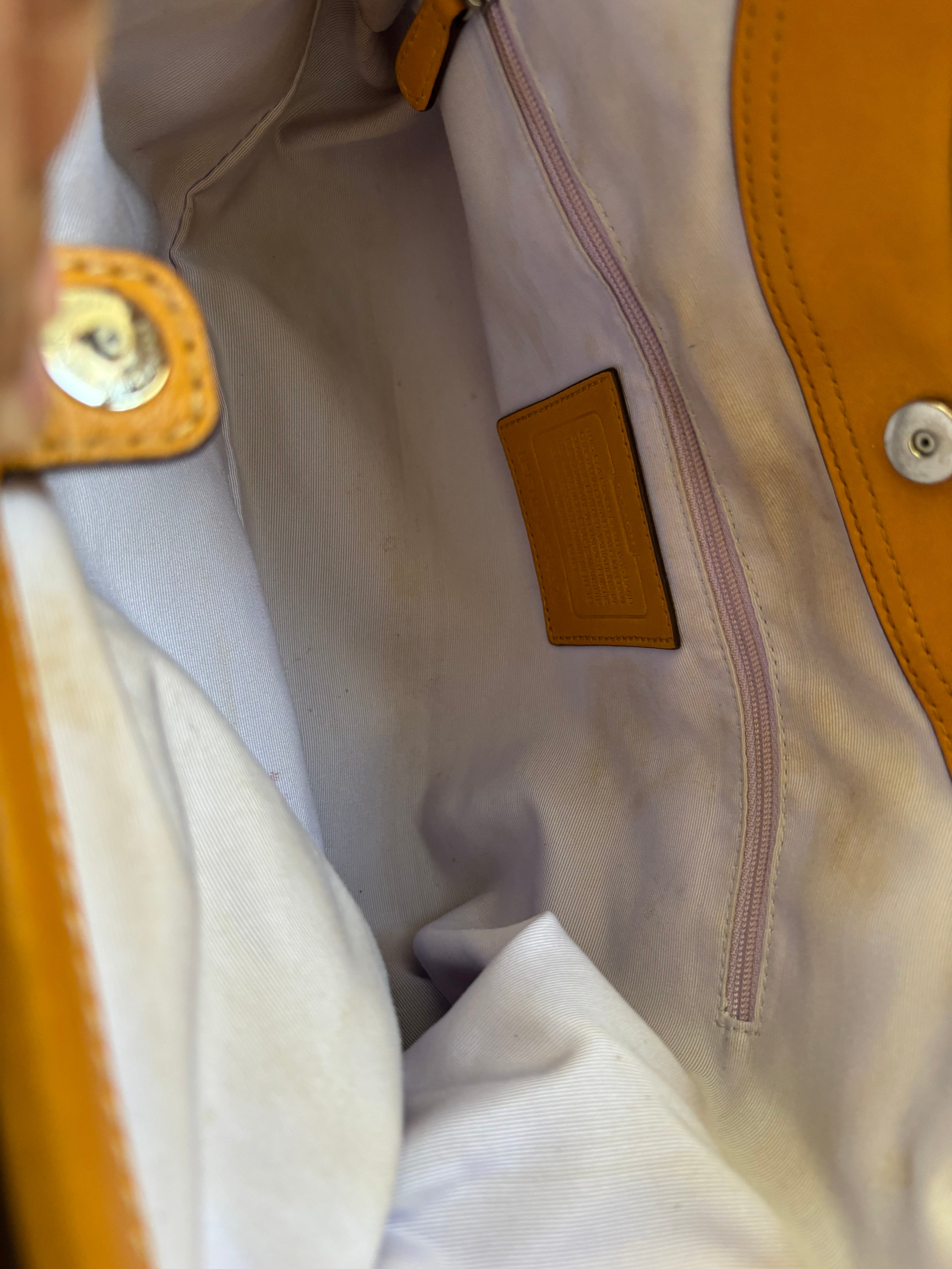 Y2K Coach Ergo Mustard Yellow Shoulder Bag