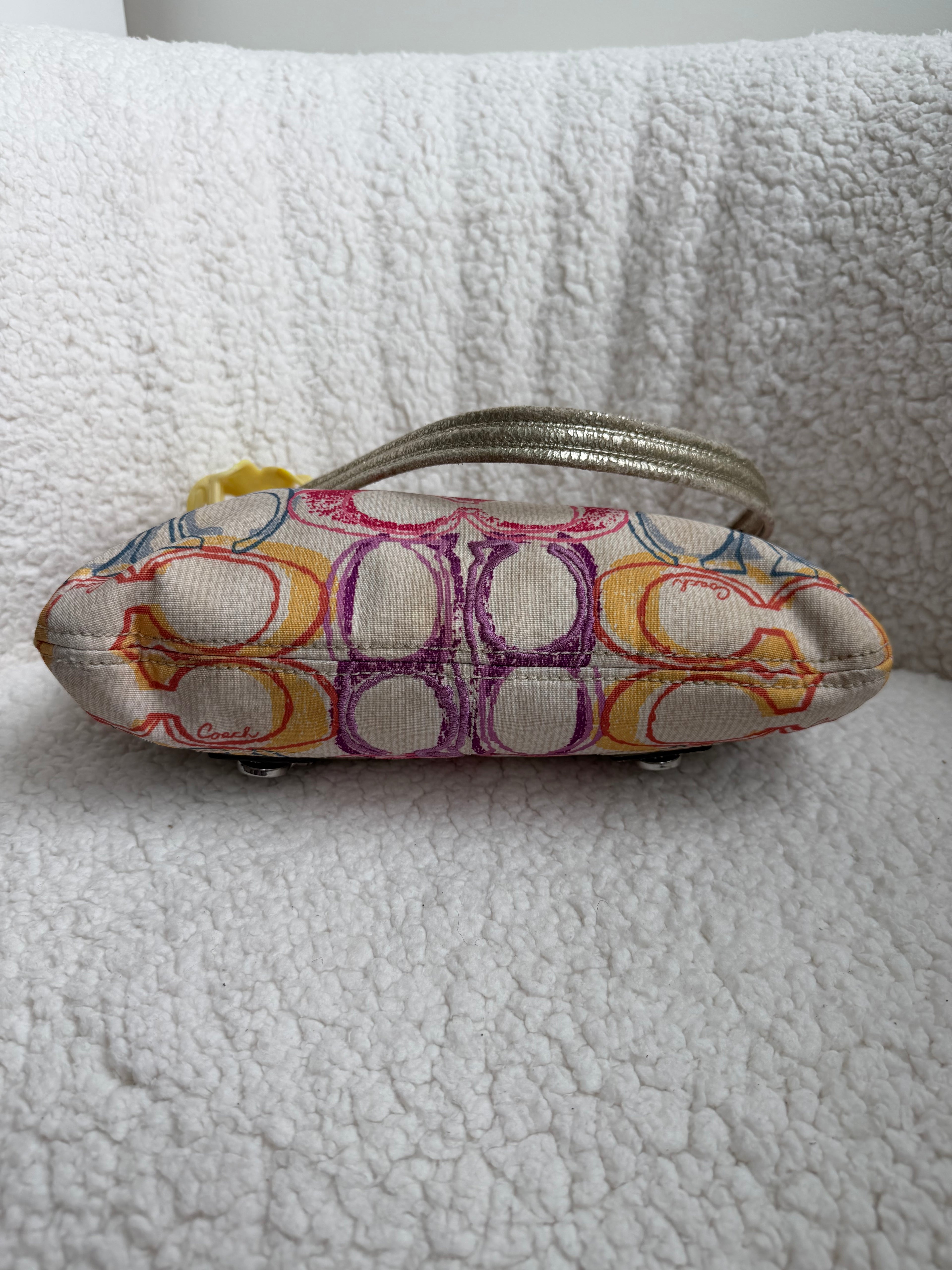 Coach Two Pocket Multicolor Bag