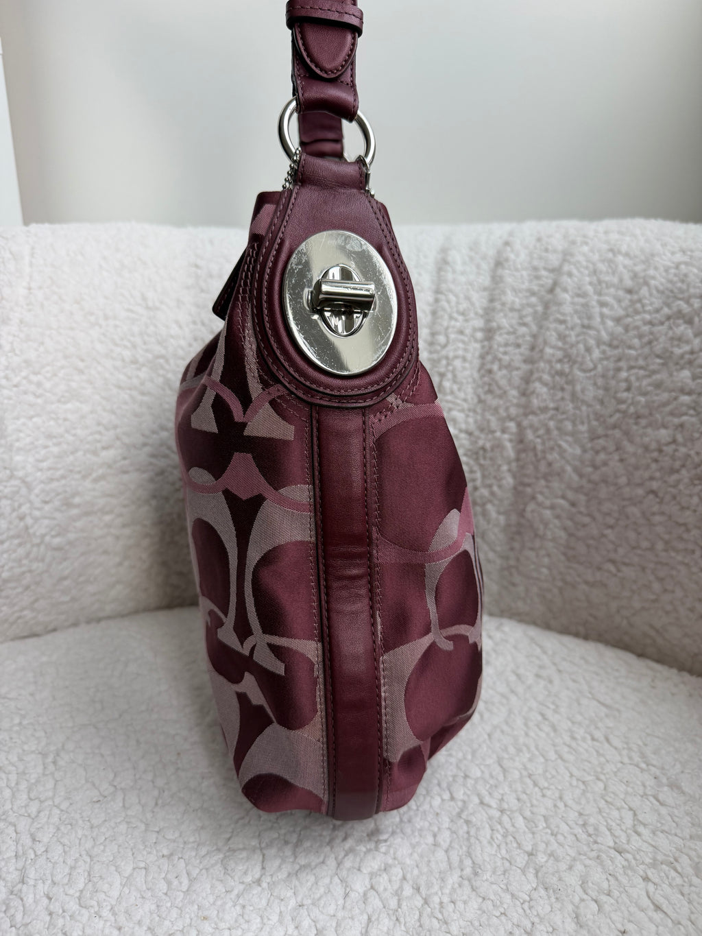 Coach Burgundy Large Tote