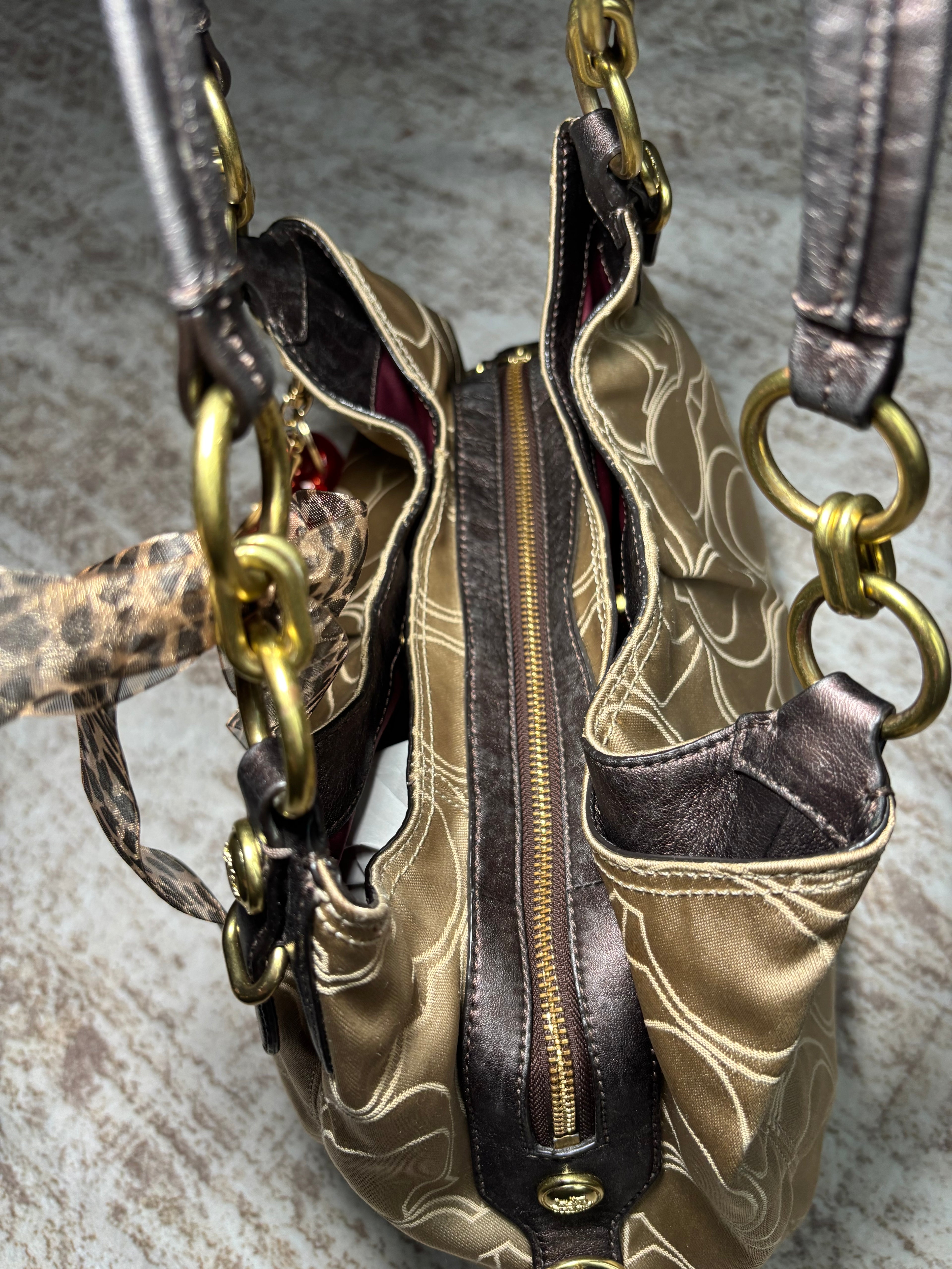 Coach Maggie Champagne Shoulder Bag