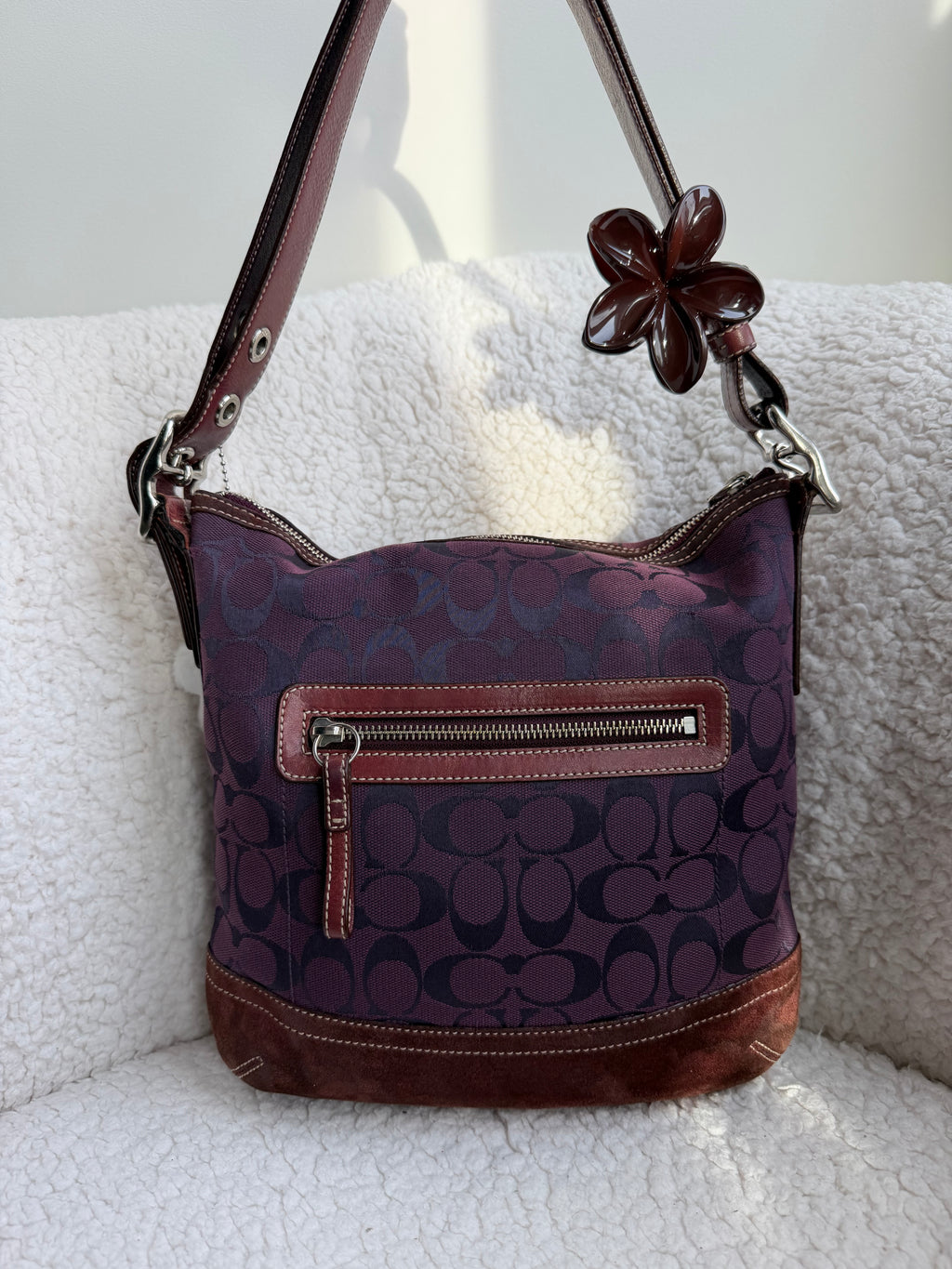 Coach Shoulder Bag Purple