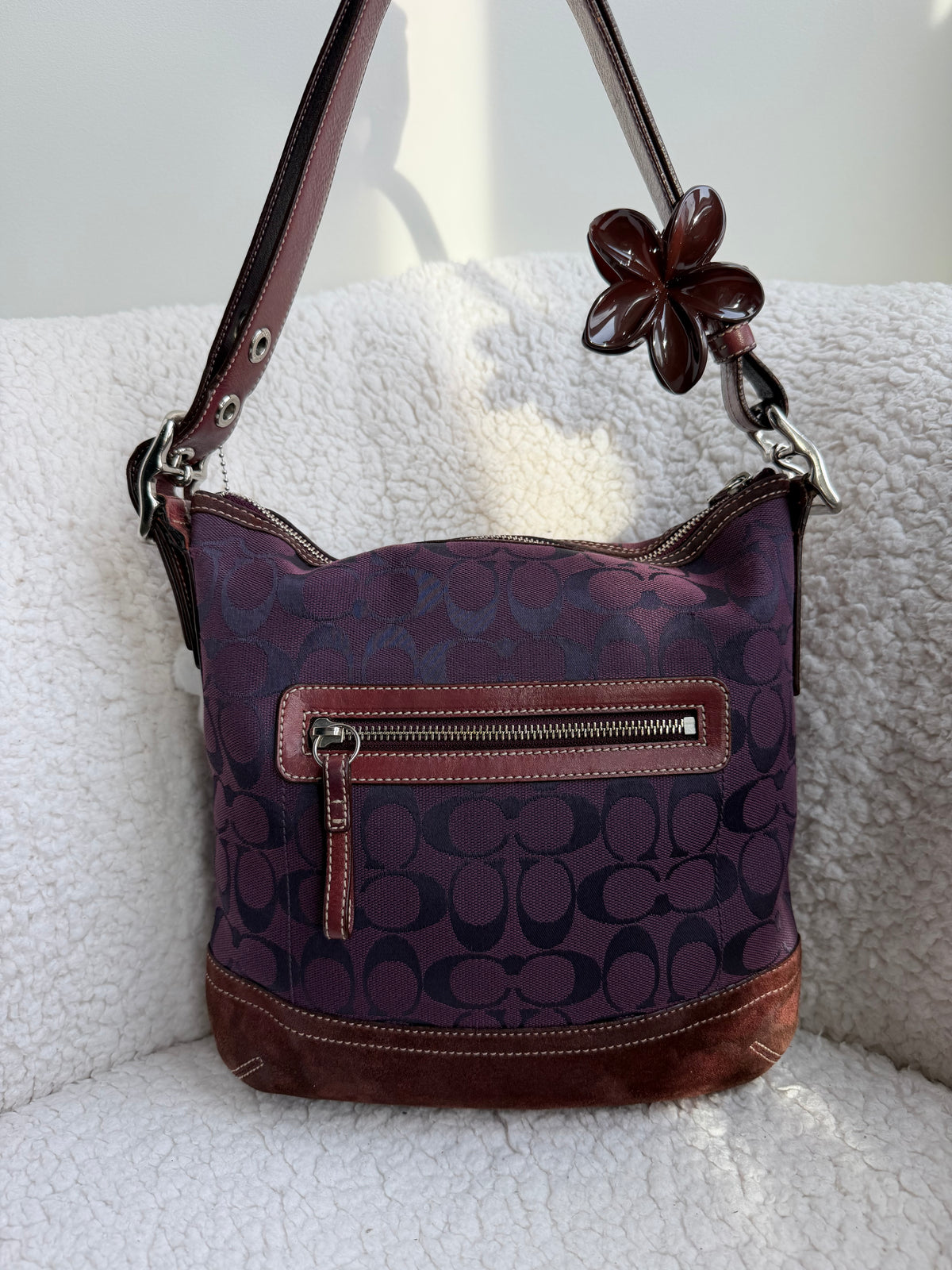 Coach Shoulder Bag Purple
