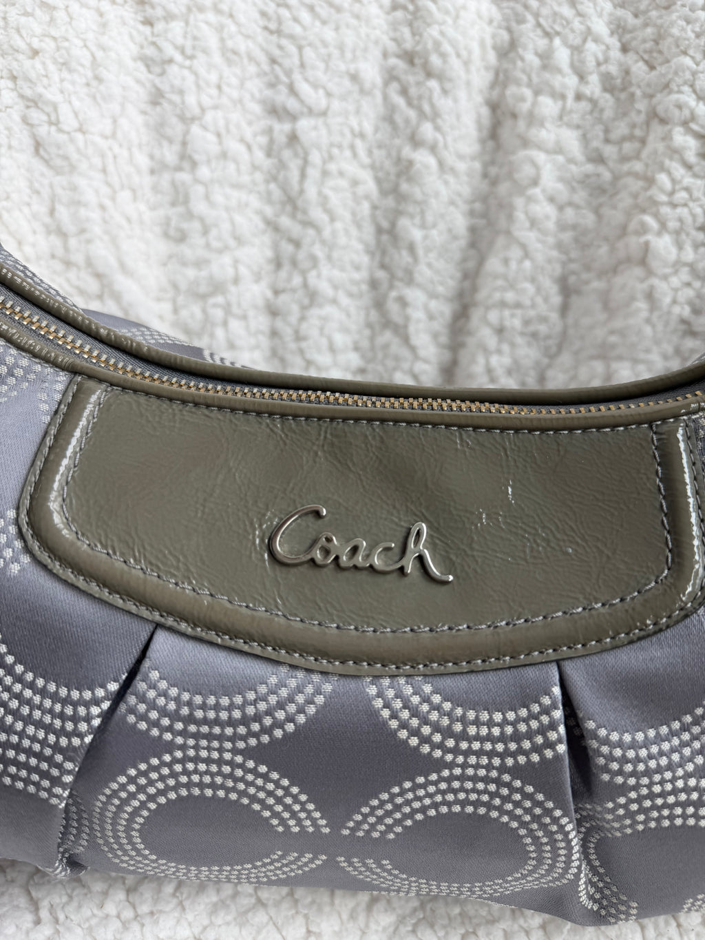 Coach Ashley Grey Shoulder Bag