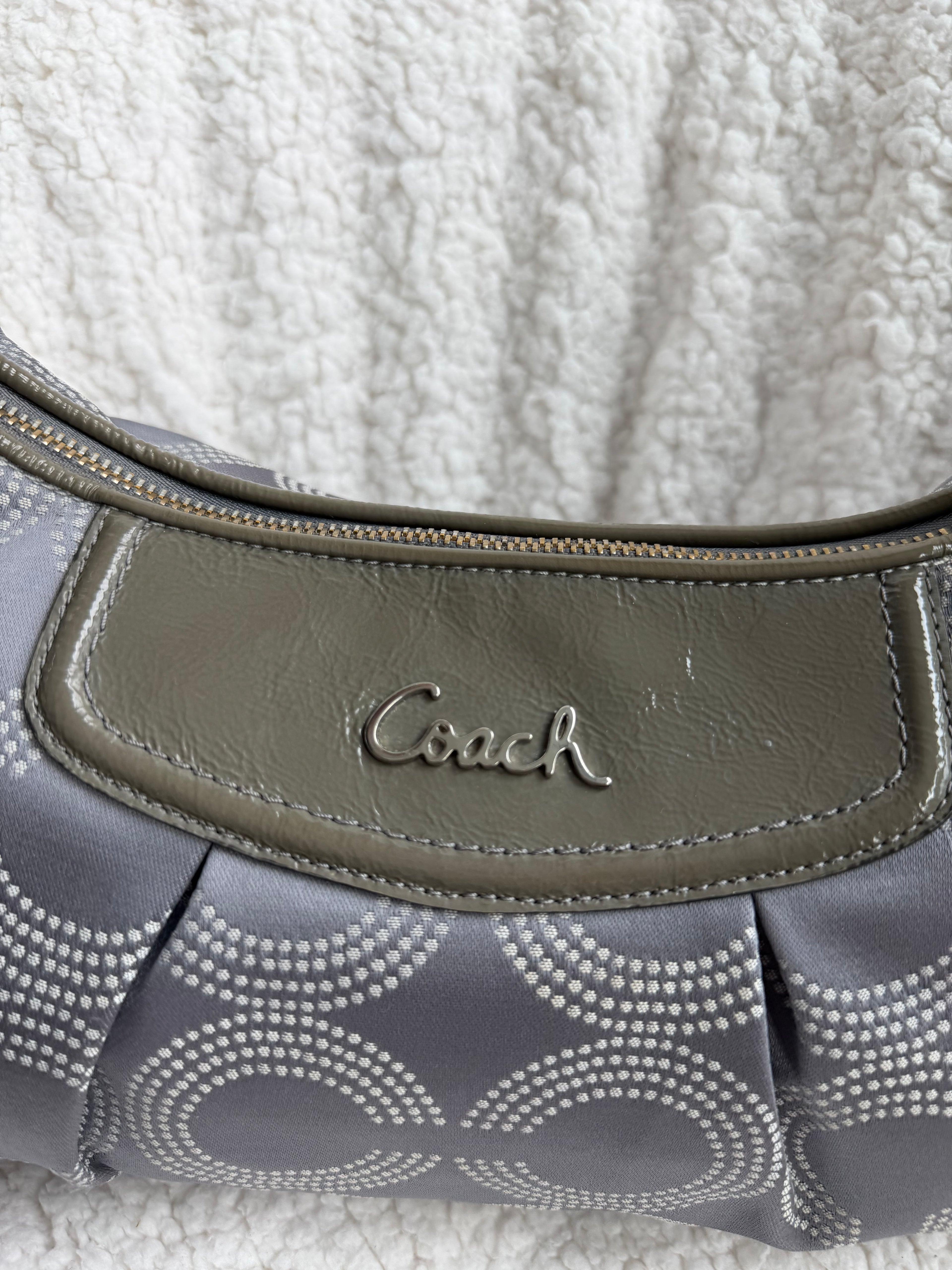 Coach Ashley Grey Shoulder Bag