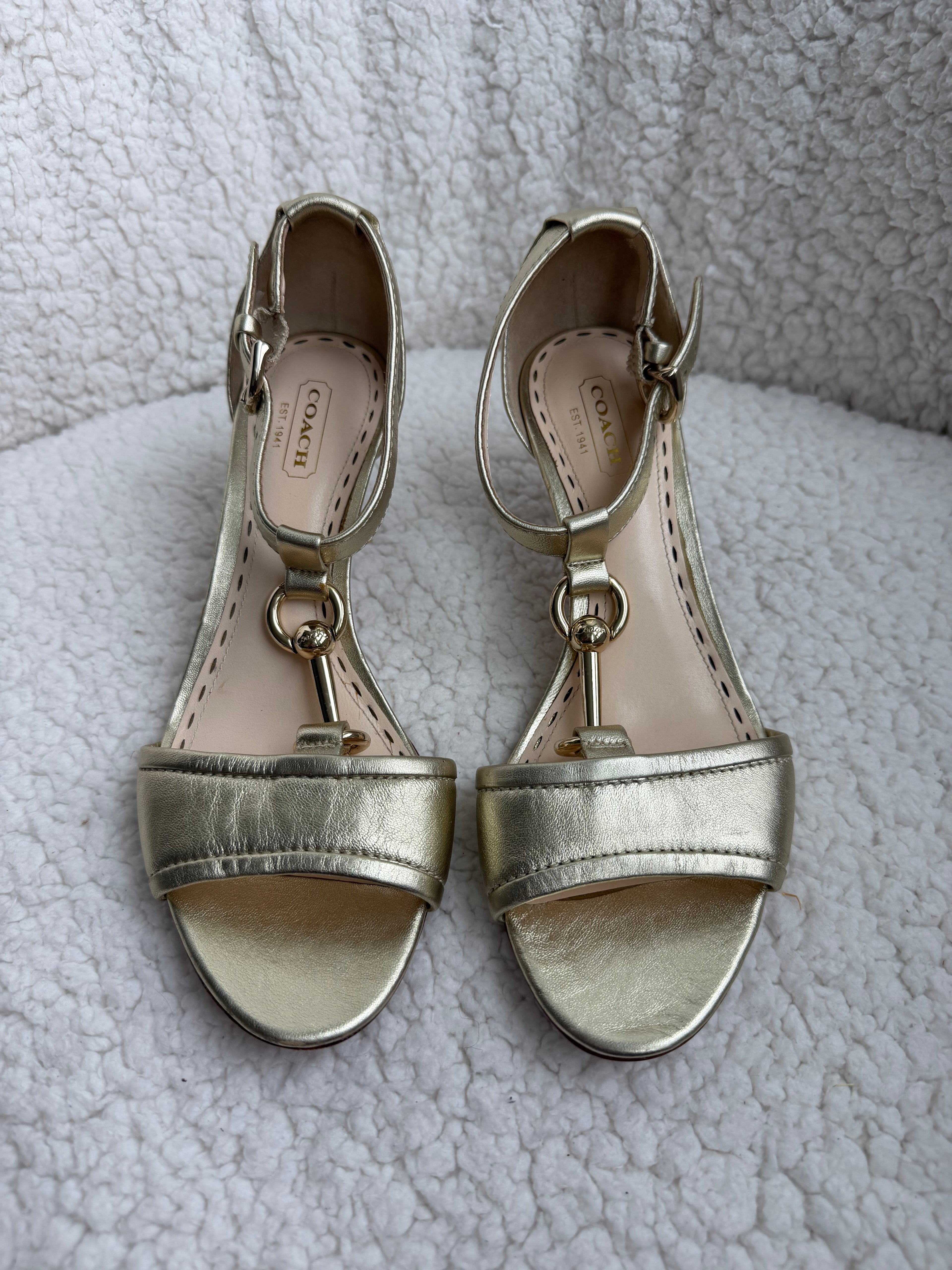 Coach Heels Size W 6.5