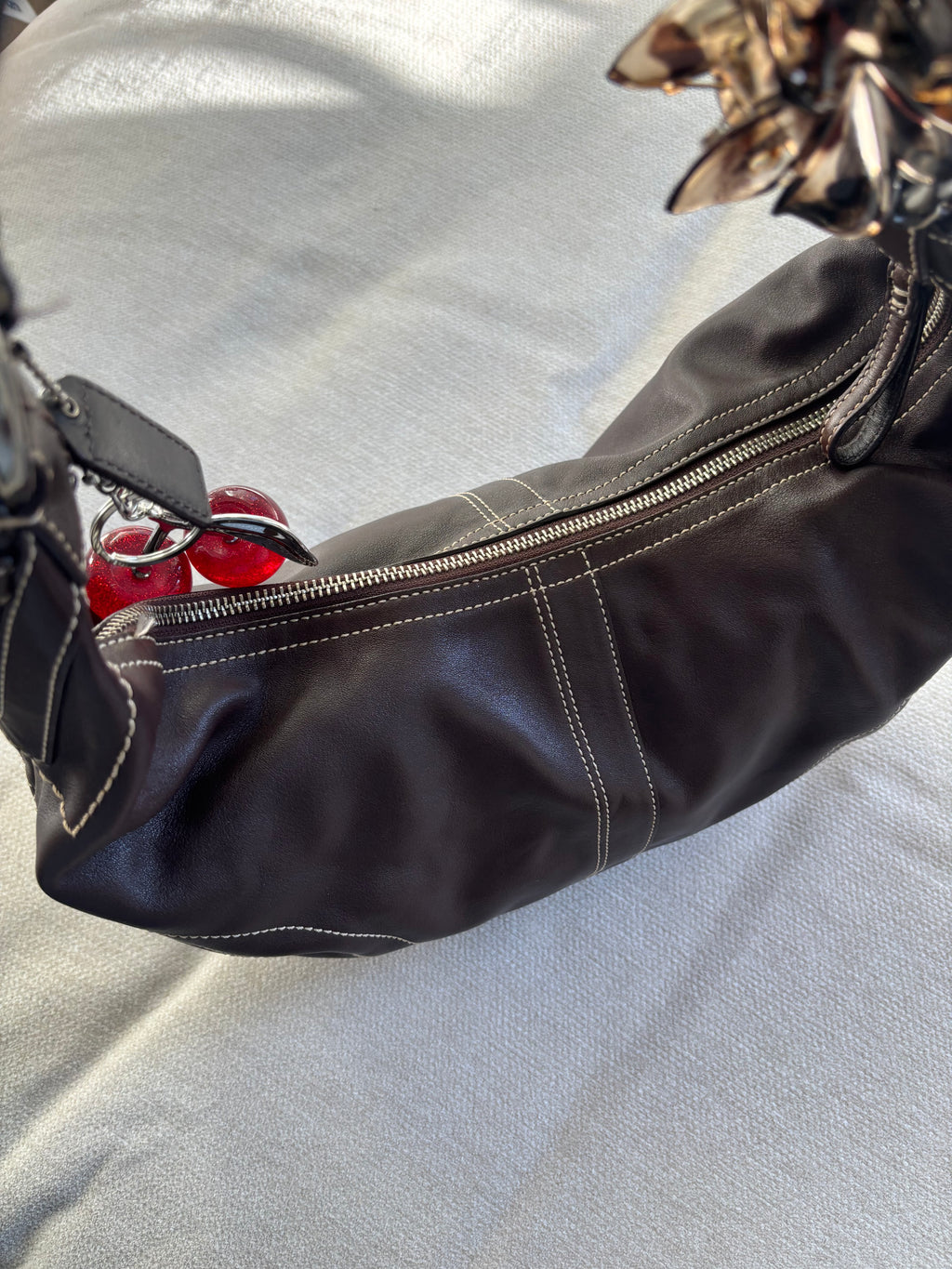 Y2K Coach Brown Hobo