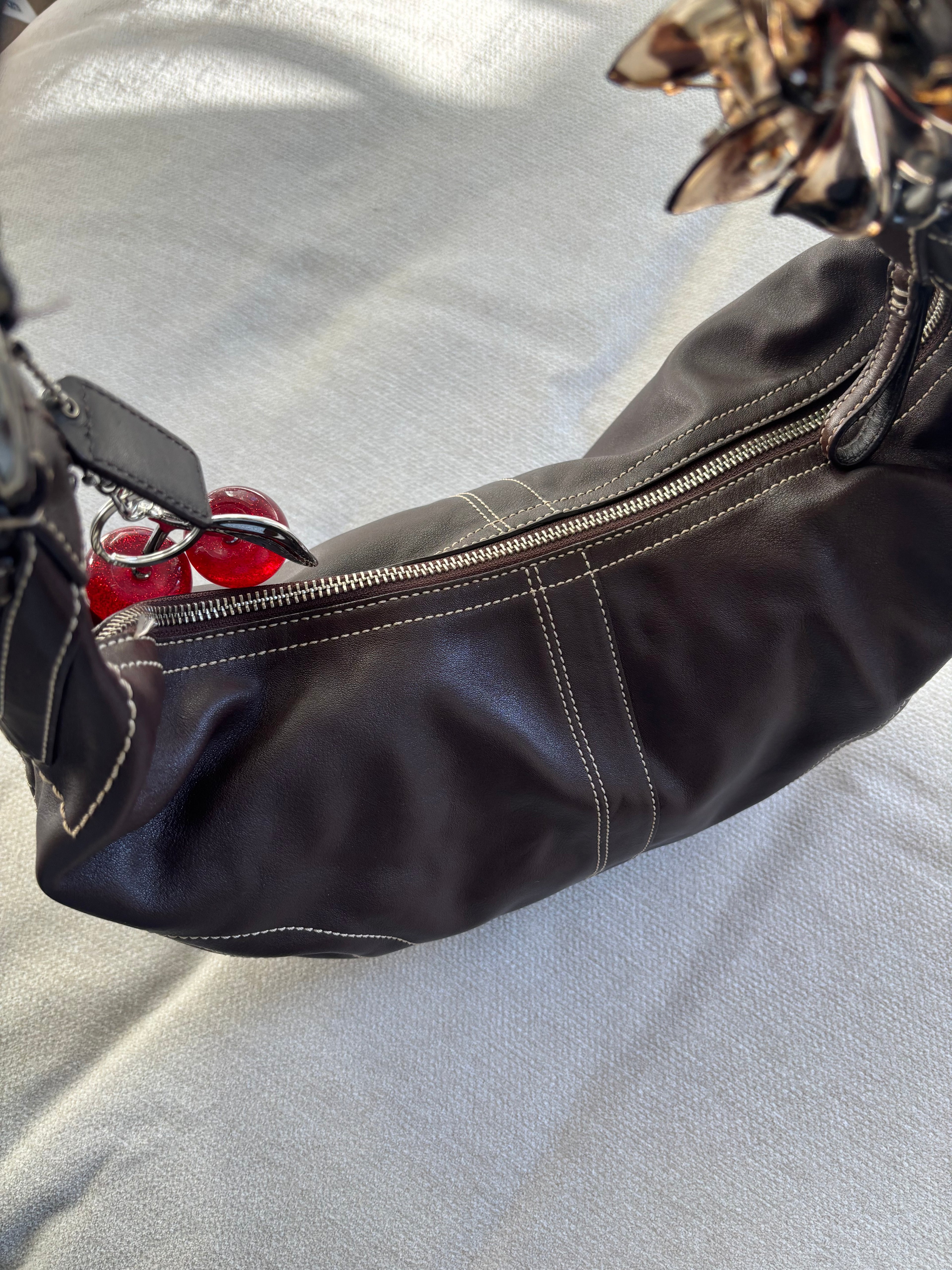 Y2K Coach Brown Hobo