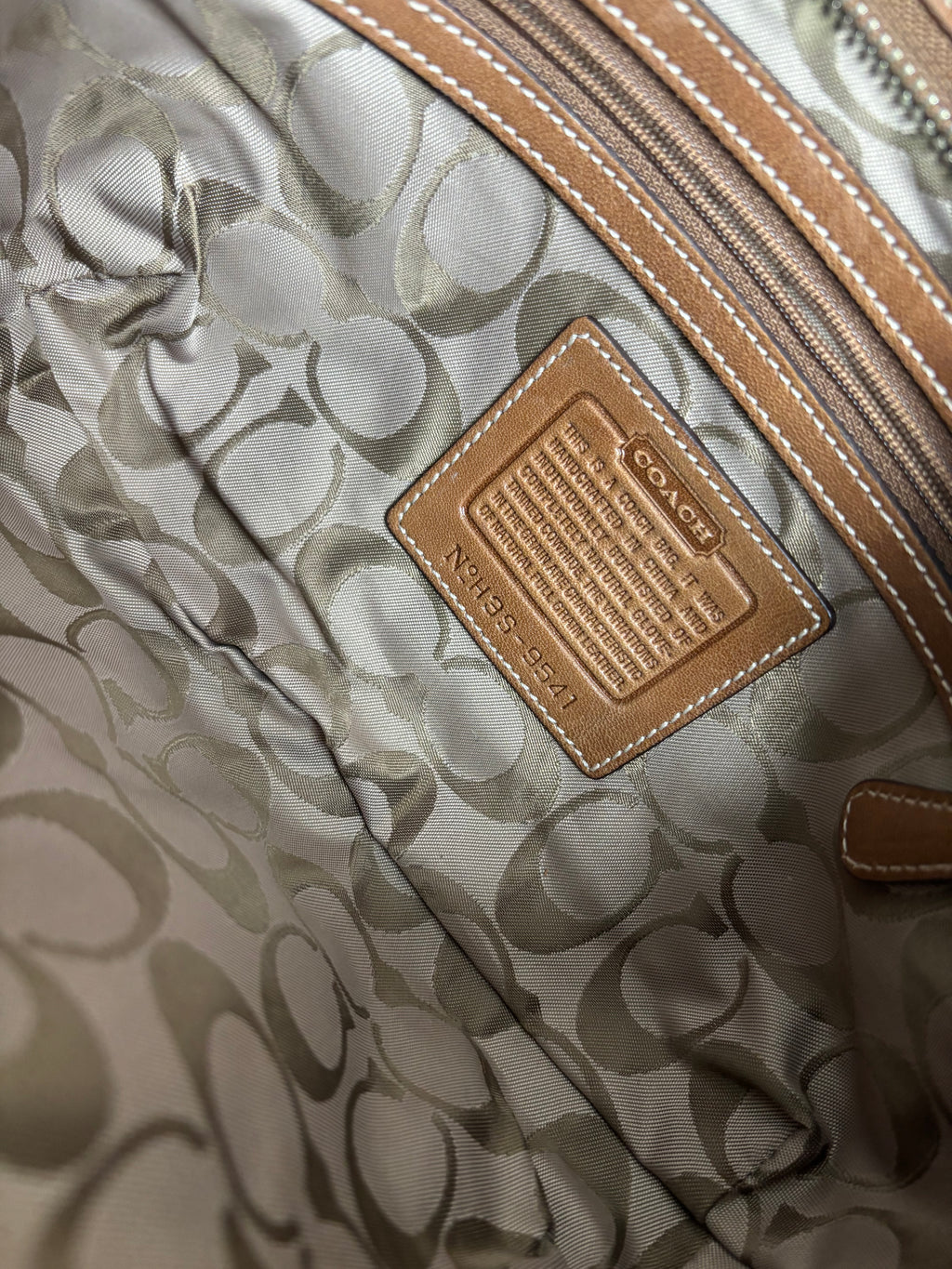 Coach Brown Leather Mini Hobo