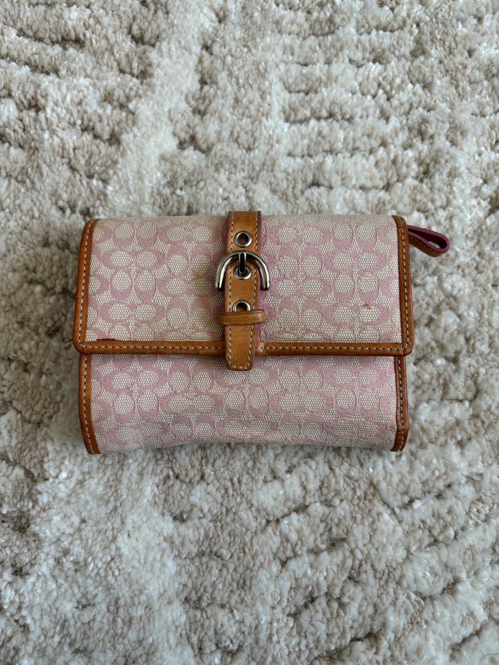 Coach Signature Baby Pink Wallet