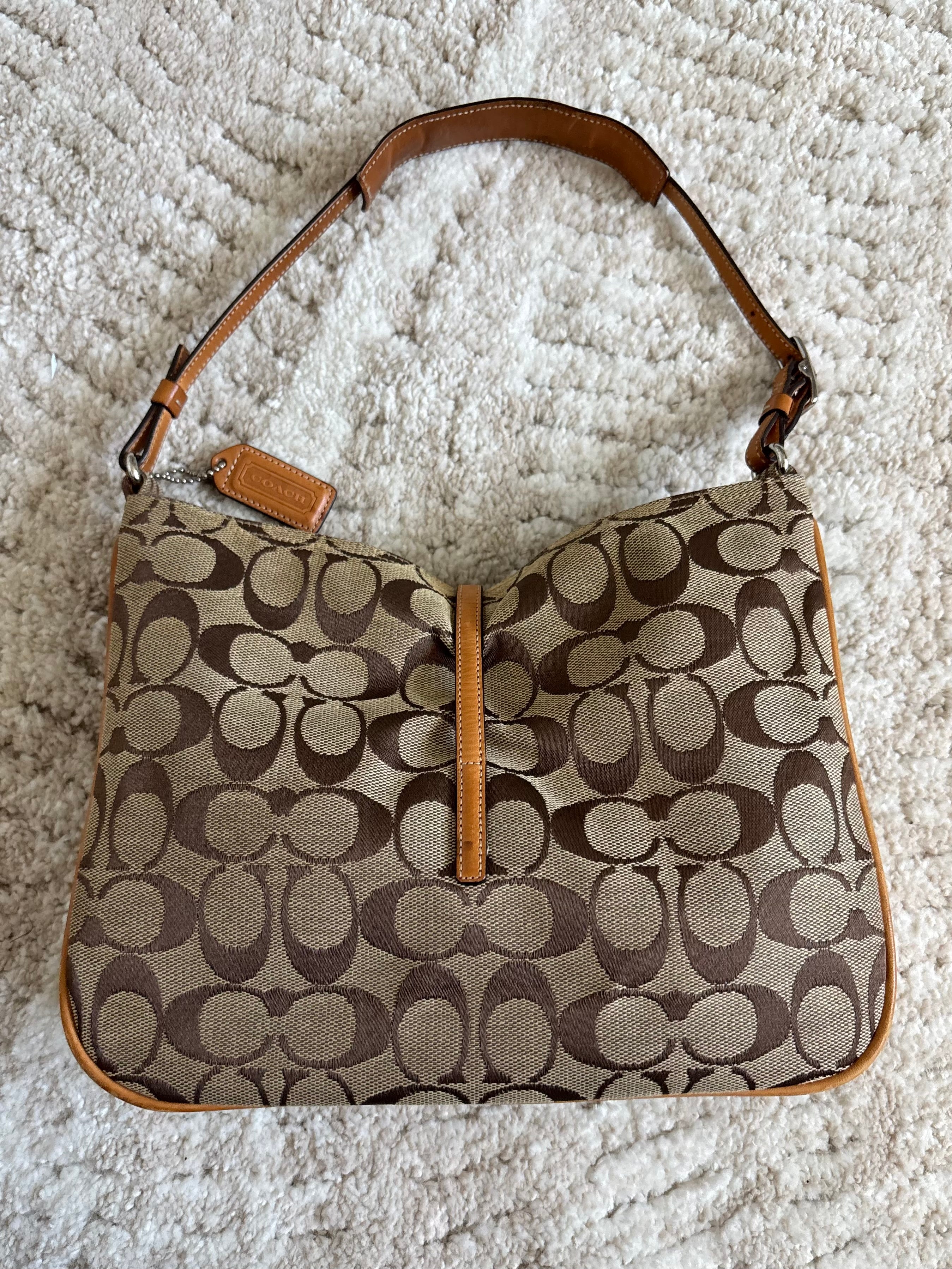 Coach Brown Hampton Shoulder Bag
