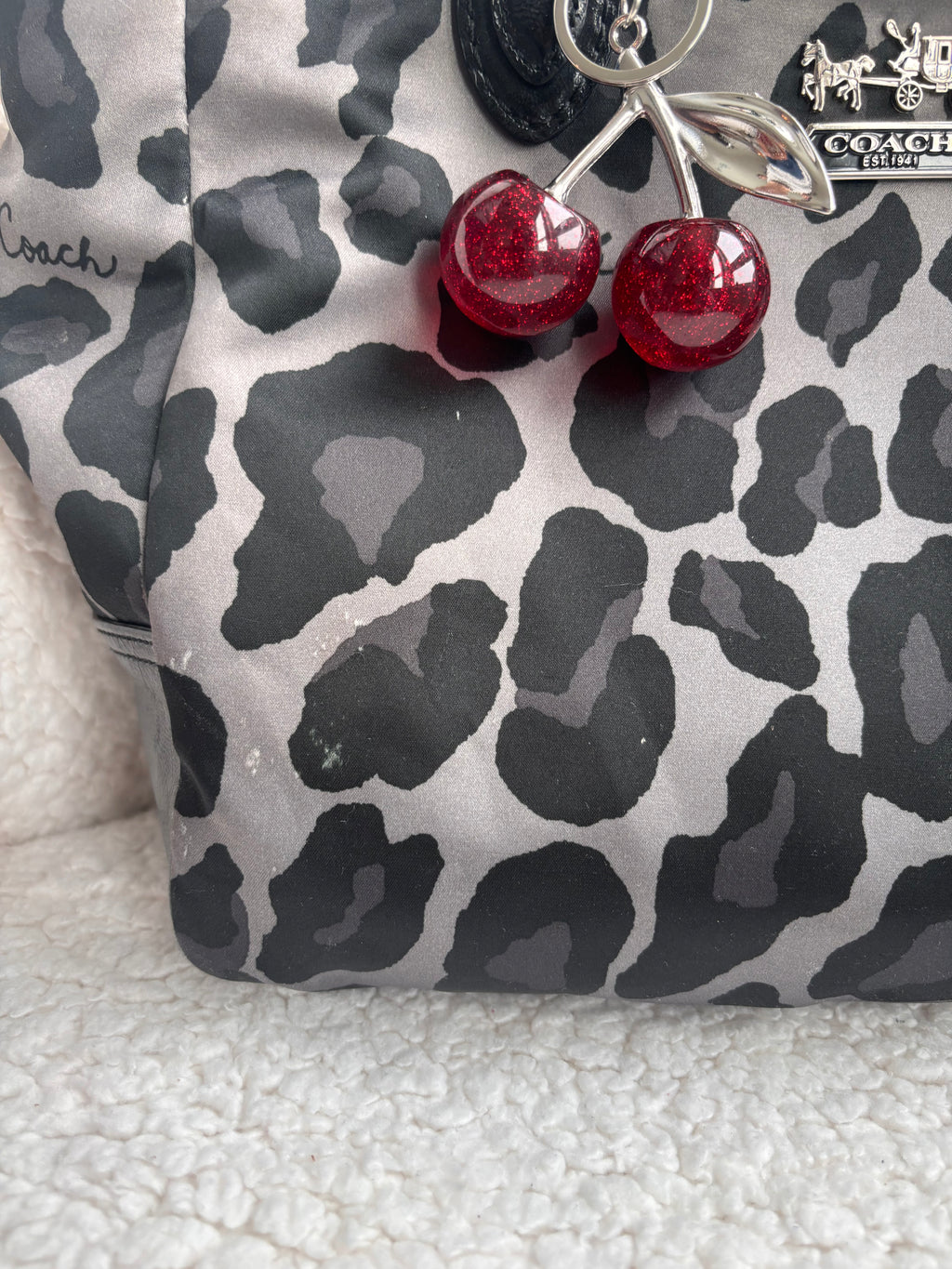 Coach Leopard Tote Bag