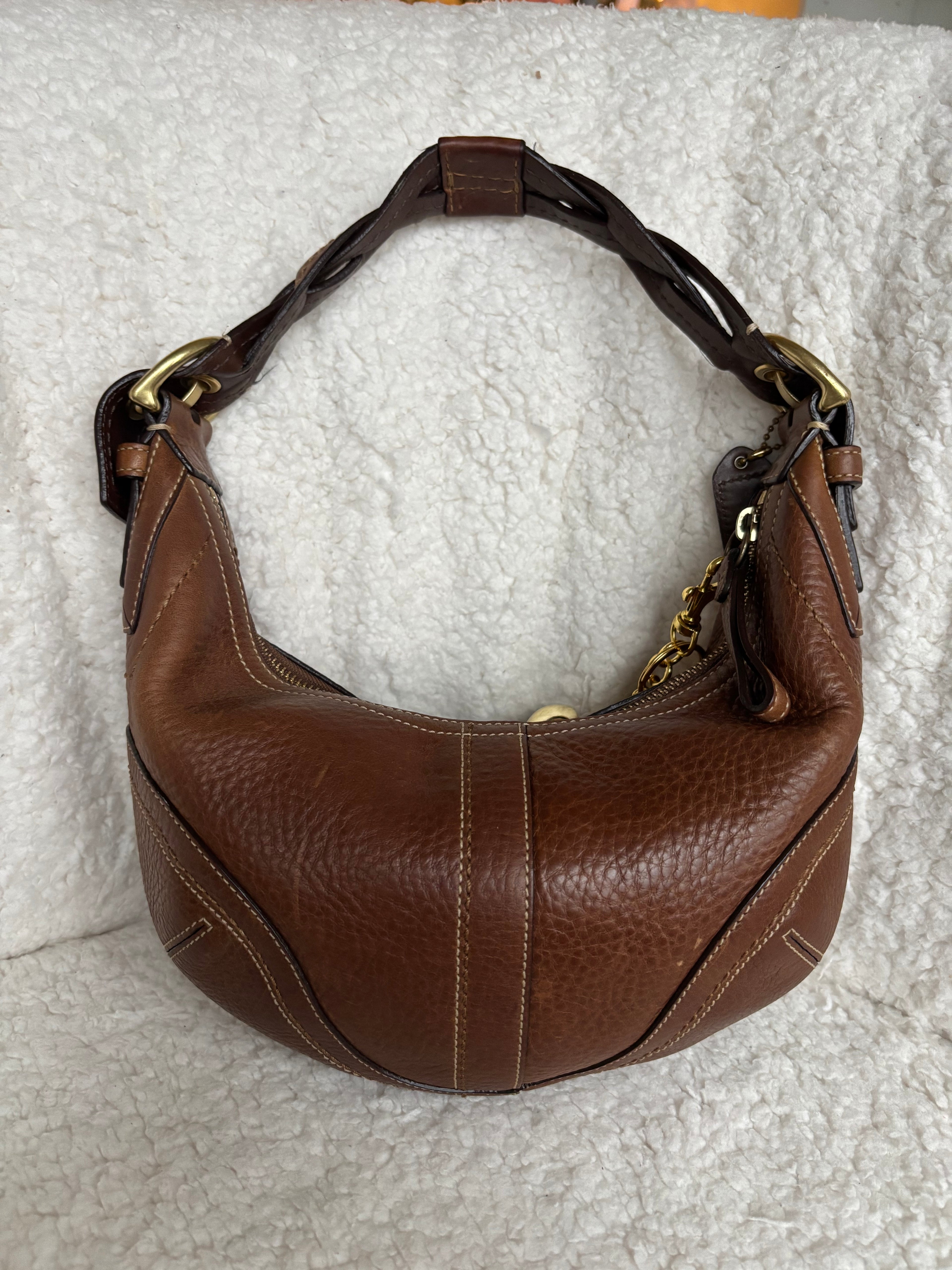 Coach Hobo Brown Leather