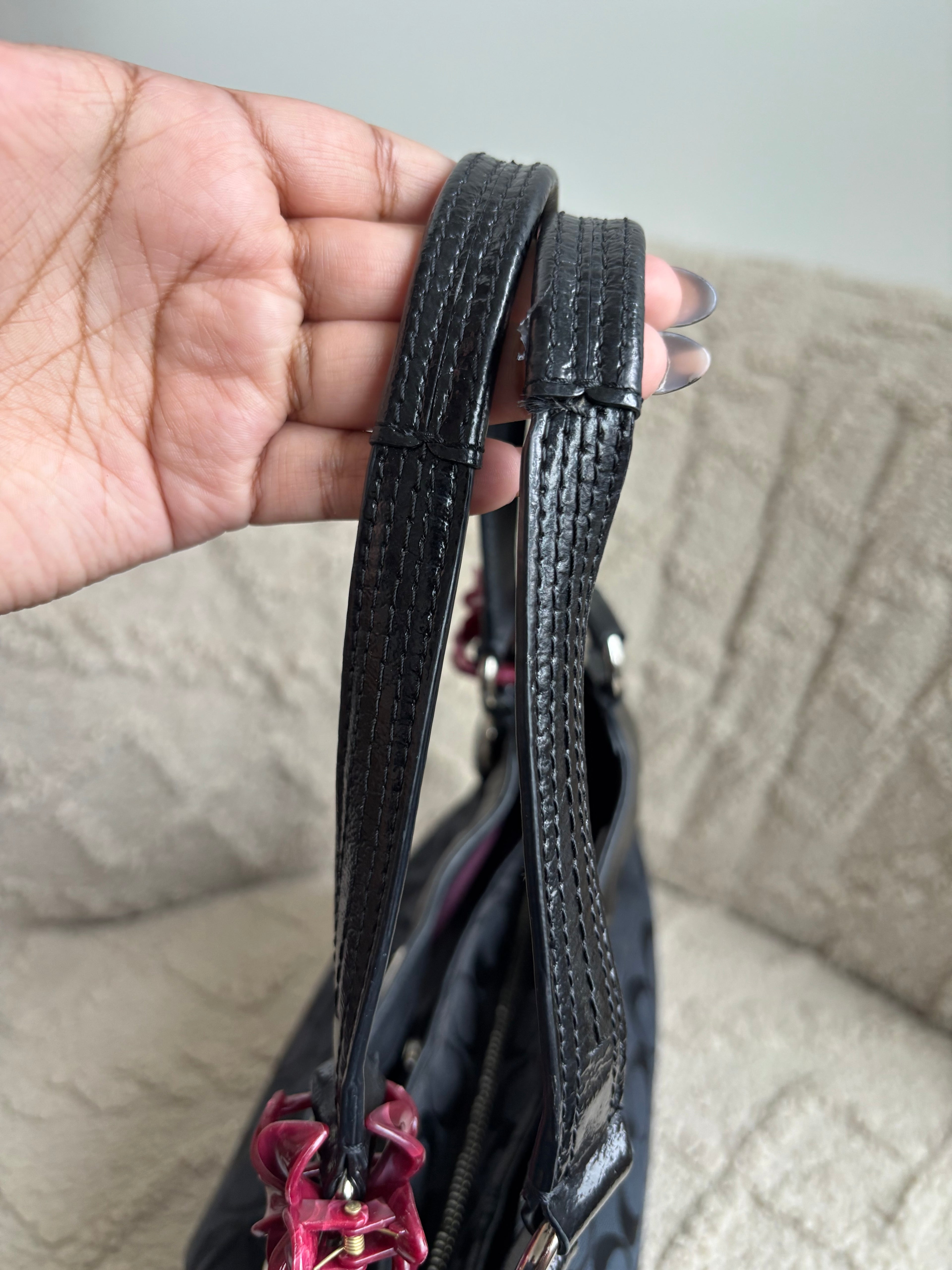 Coach Black Signature Shoulder Bag