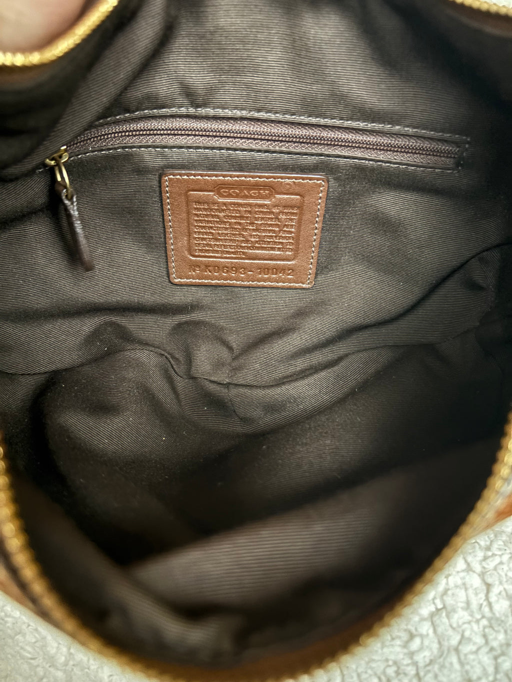 Coach Hobo Brown Leather