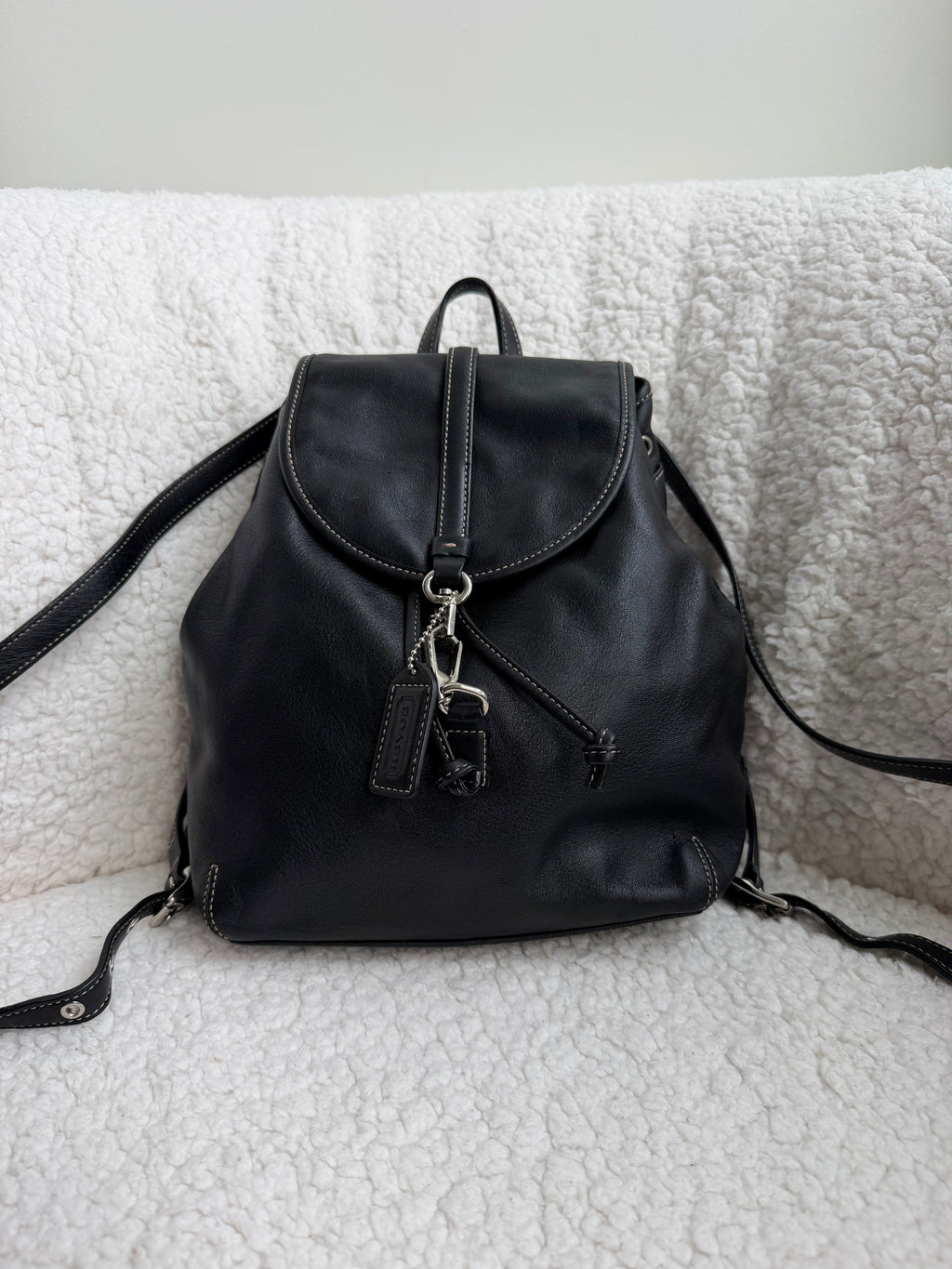 Coach Leather Backpack