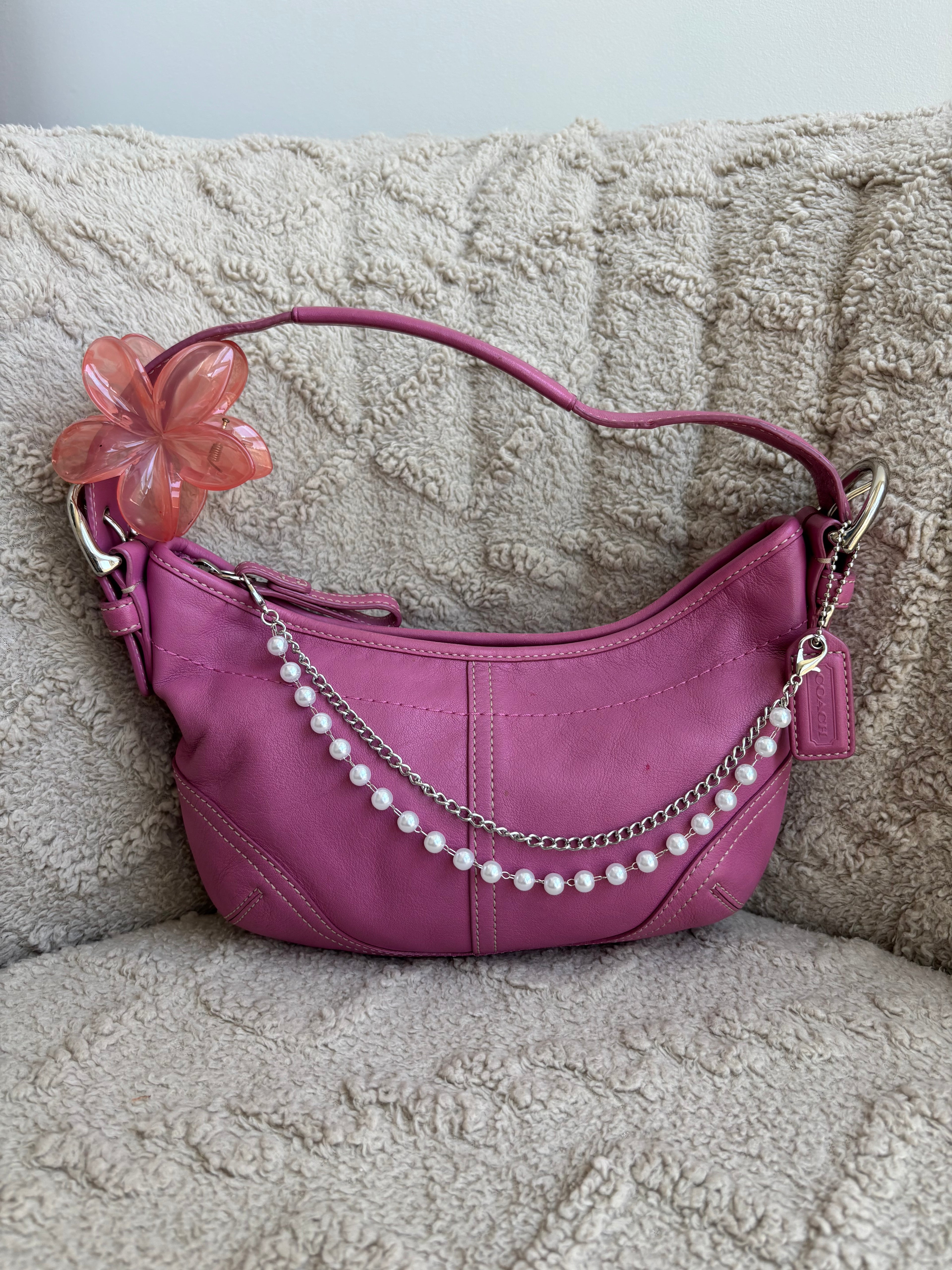 Y2K Coach Pink Mini Hobo