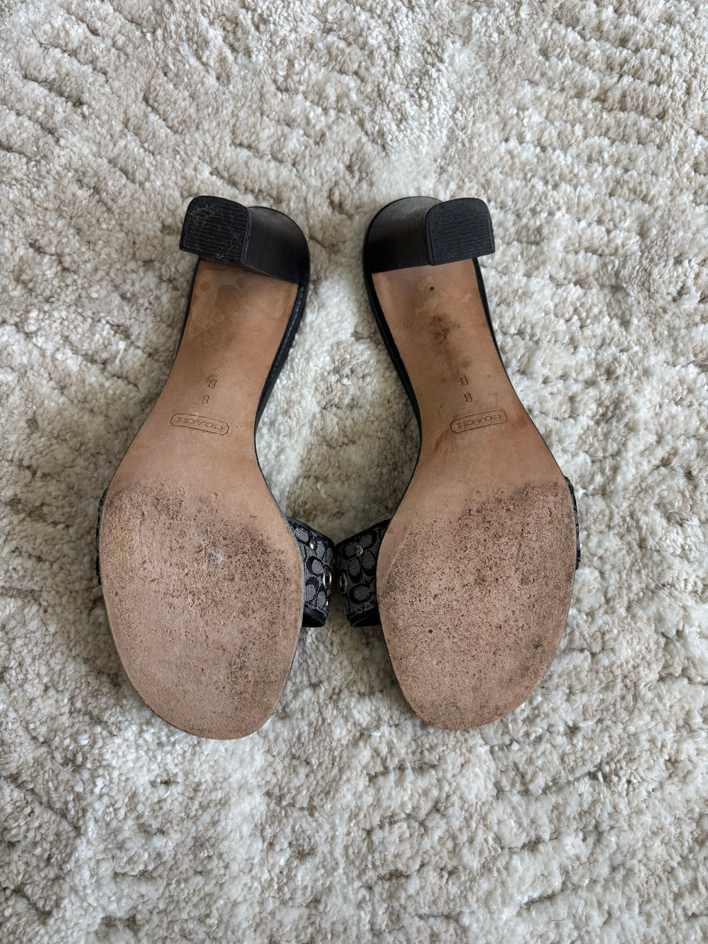 Coach Signature Heels Size 8 W