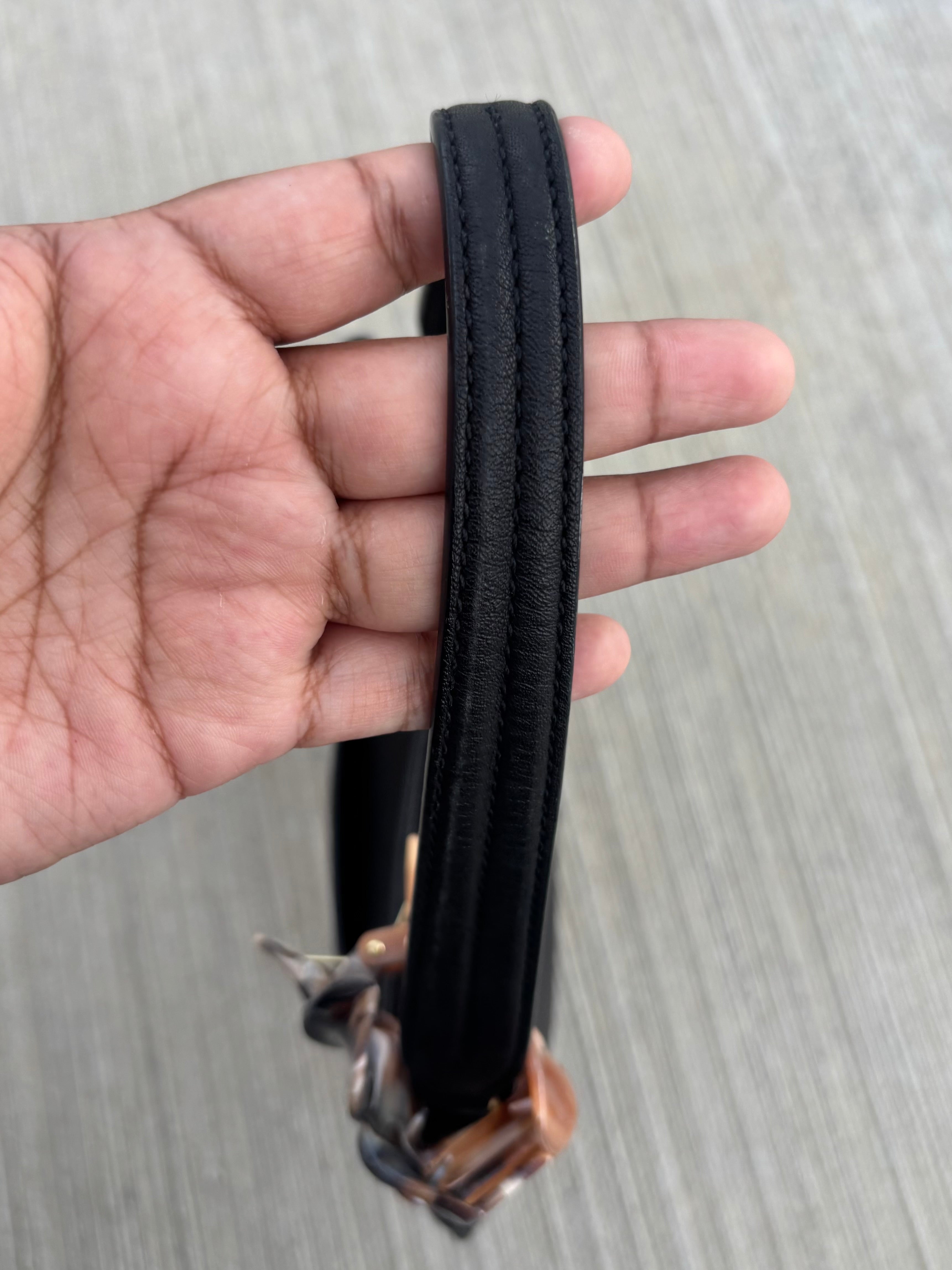 Y2K Coach Mini Black Leather Bag