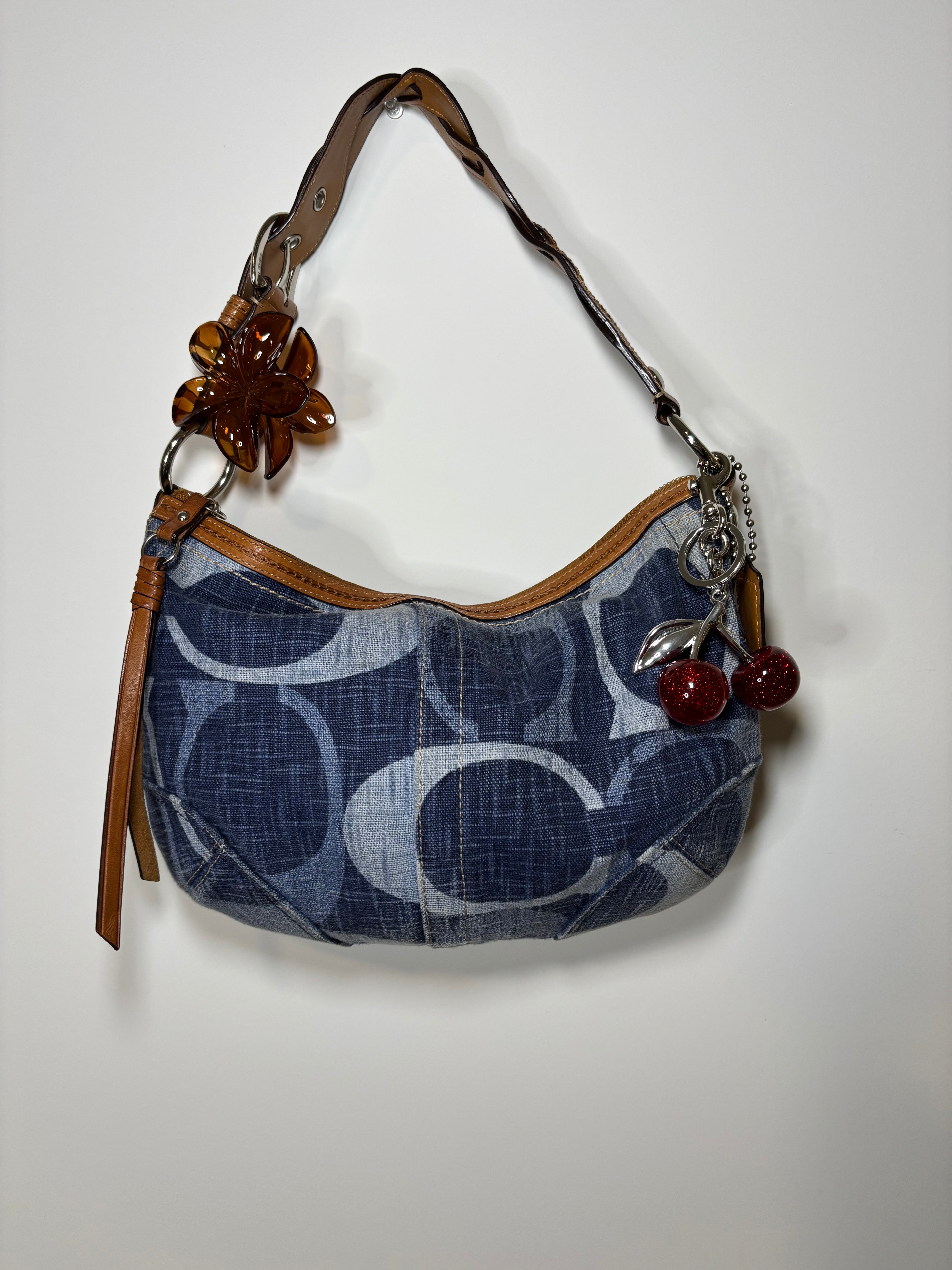 Coach Denim Hobo Shoulder Bag