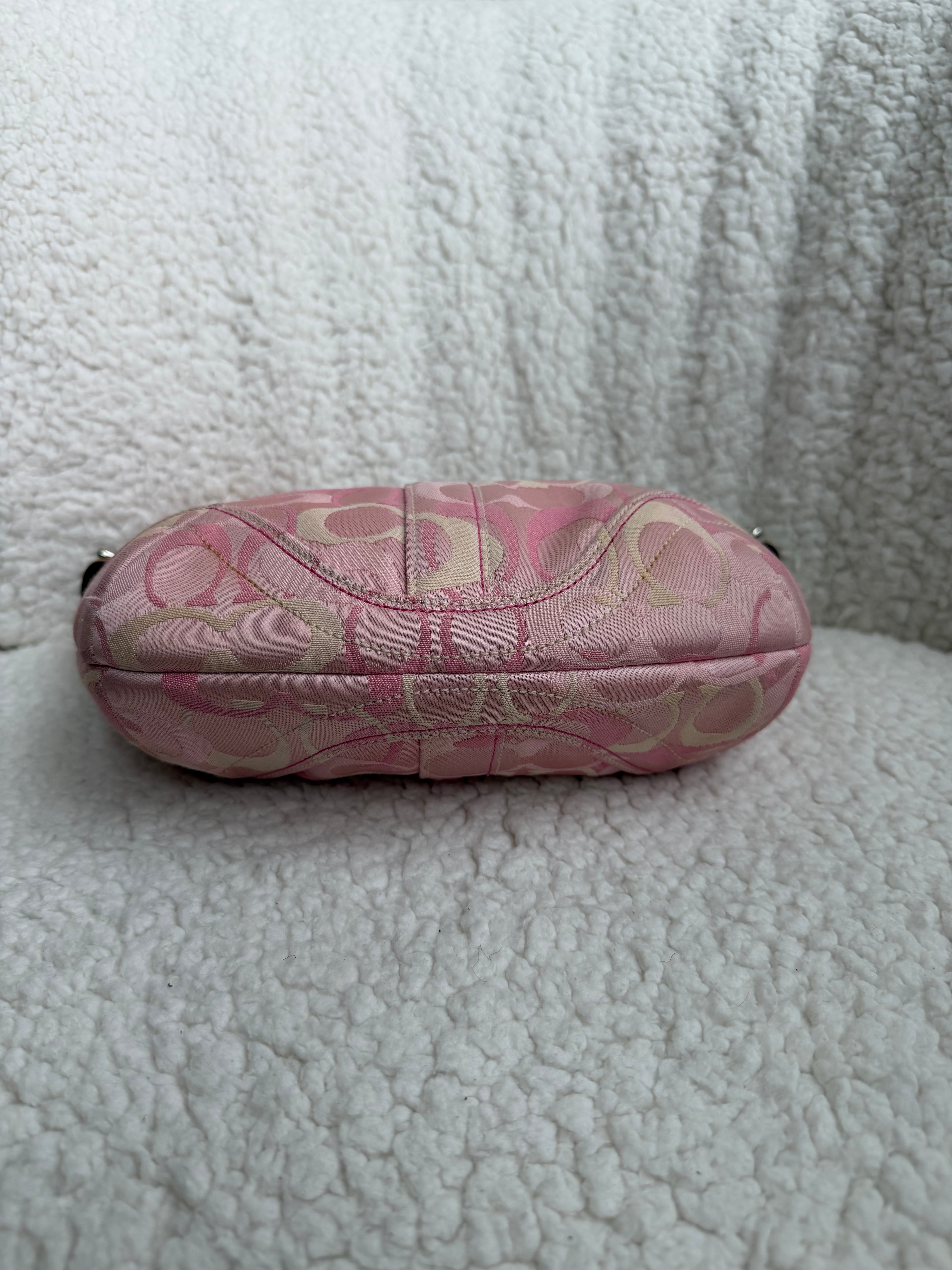 Coach Pink Optic  Mini Hobo