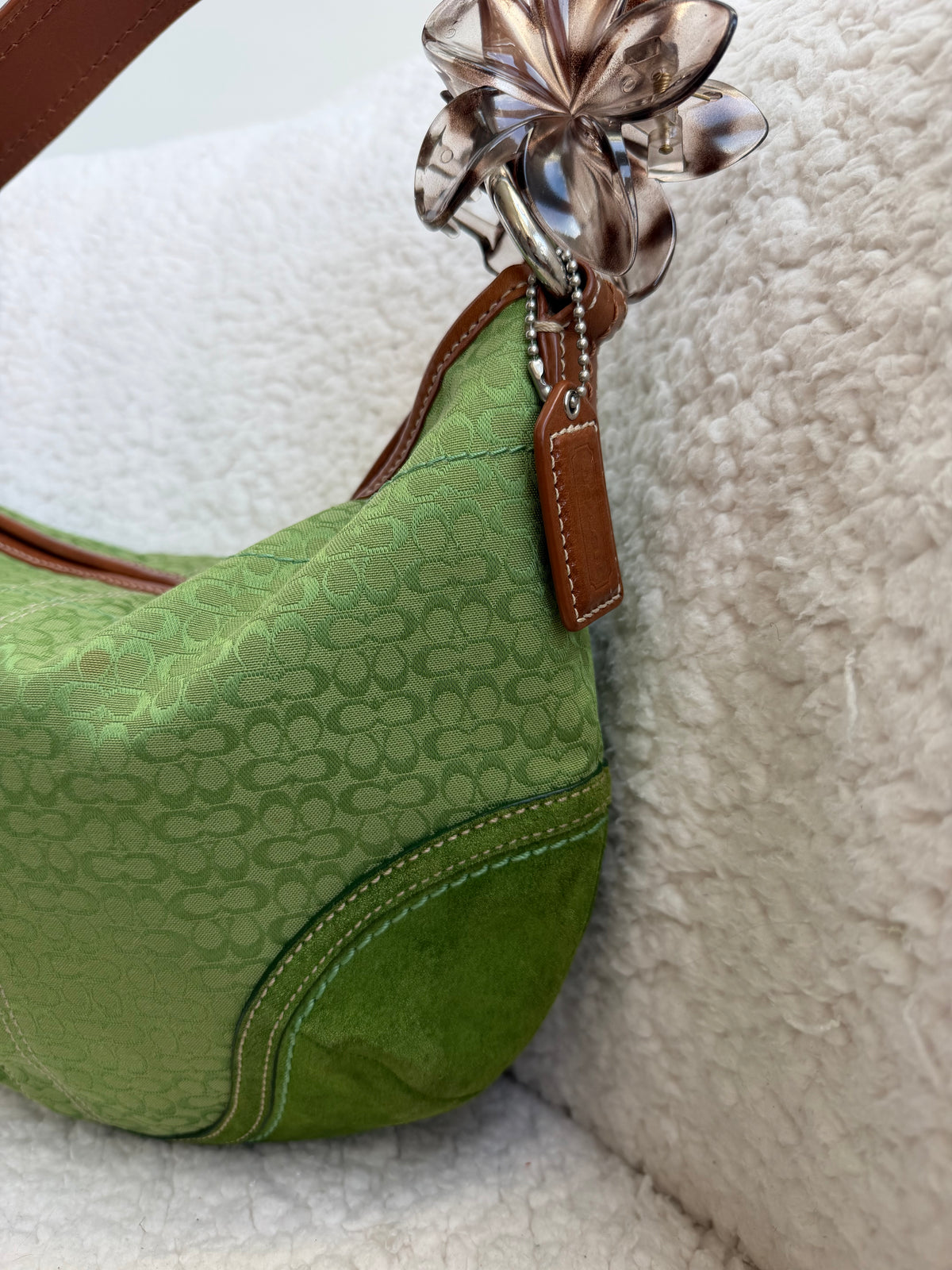 Coach Green Hobo Shoulder Bag