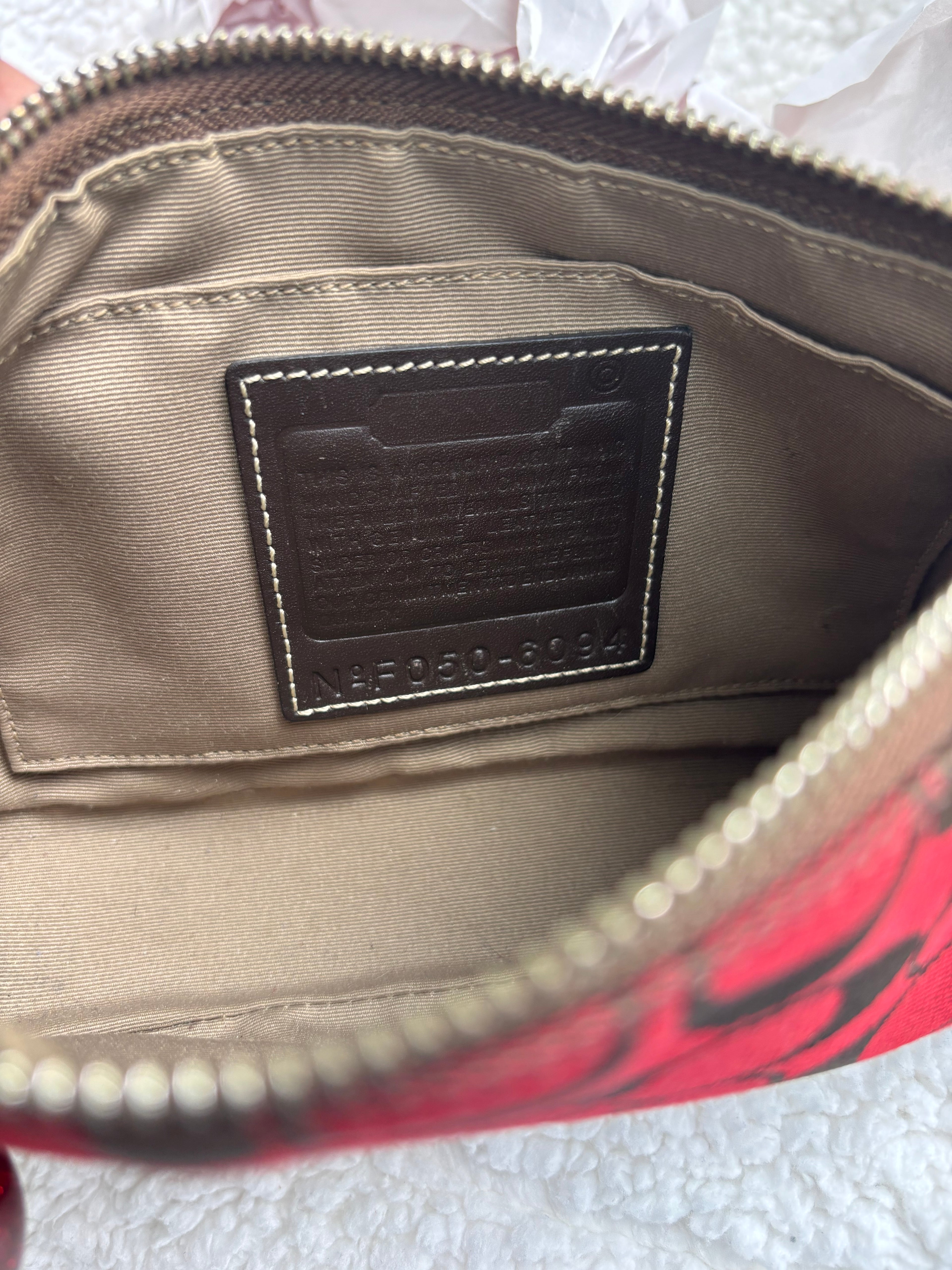 Coach Demi Bag Red Signature