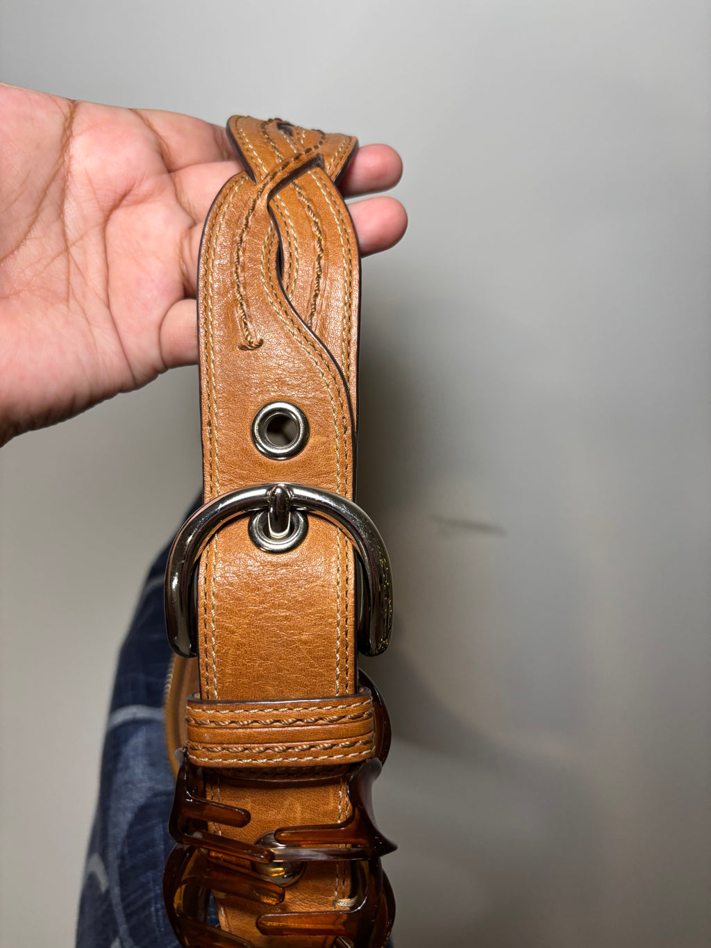 Coach Denim Hobo Shoulder Bag