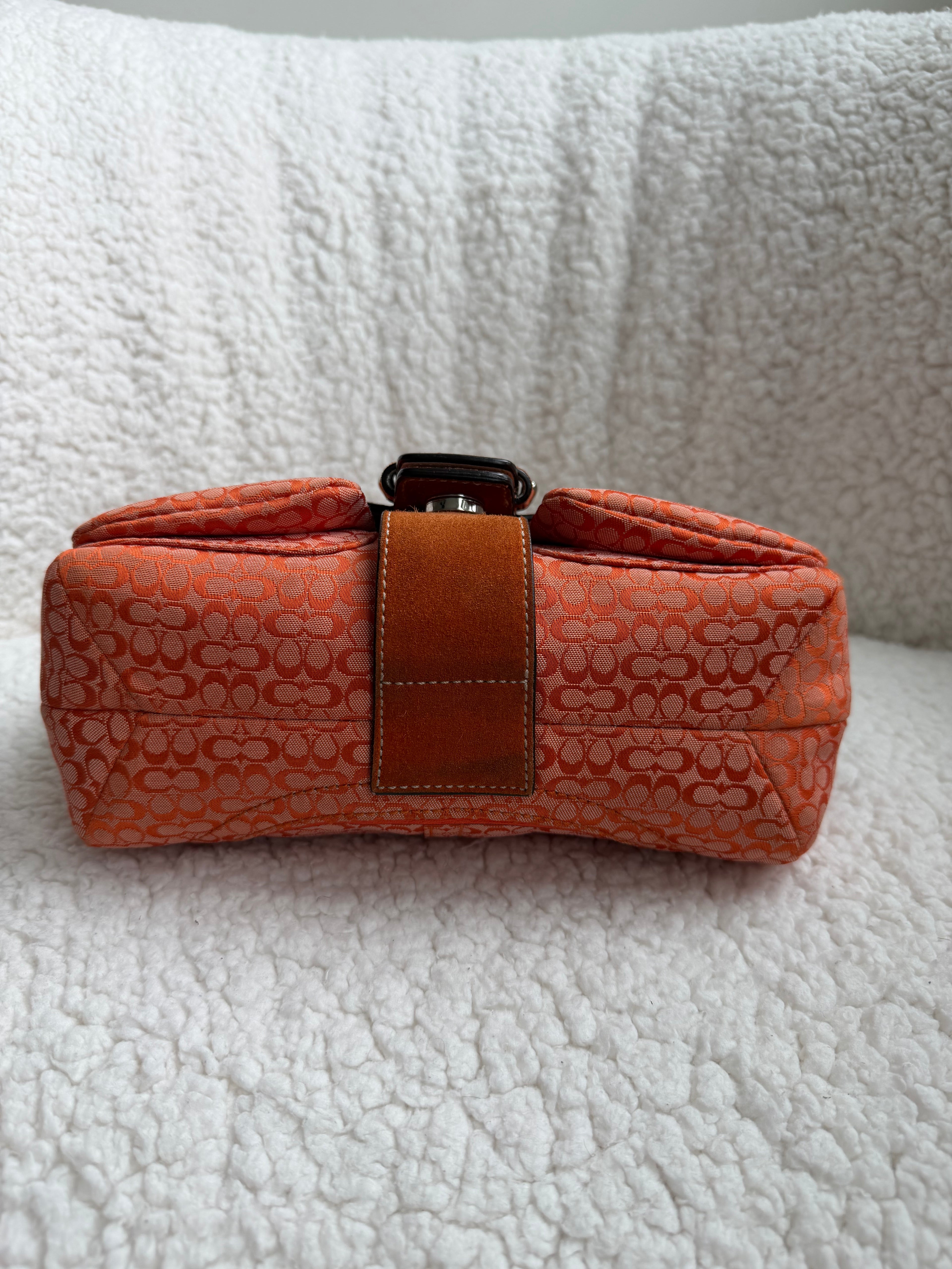 Coach Mini Two Pocket Soho Orange
