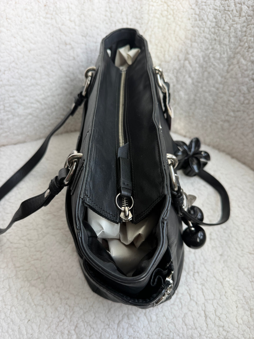 Coach Black Leather Tote