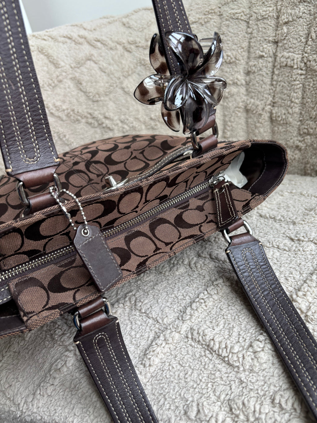 Y2K Coach Chocolate Brown Tote Bag