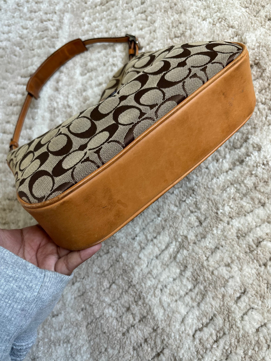 Coach Brown Hampton Shoulder Bag