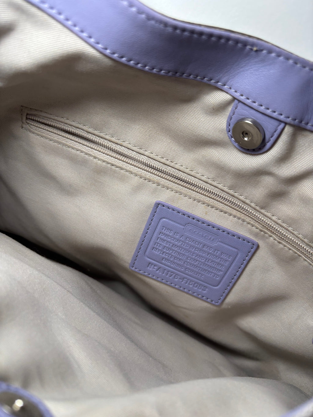 Coach Soho Purple Shoulder Bag and Wallet