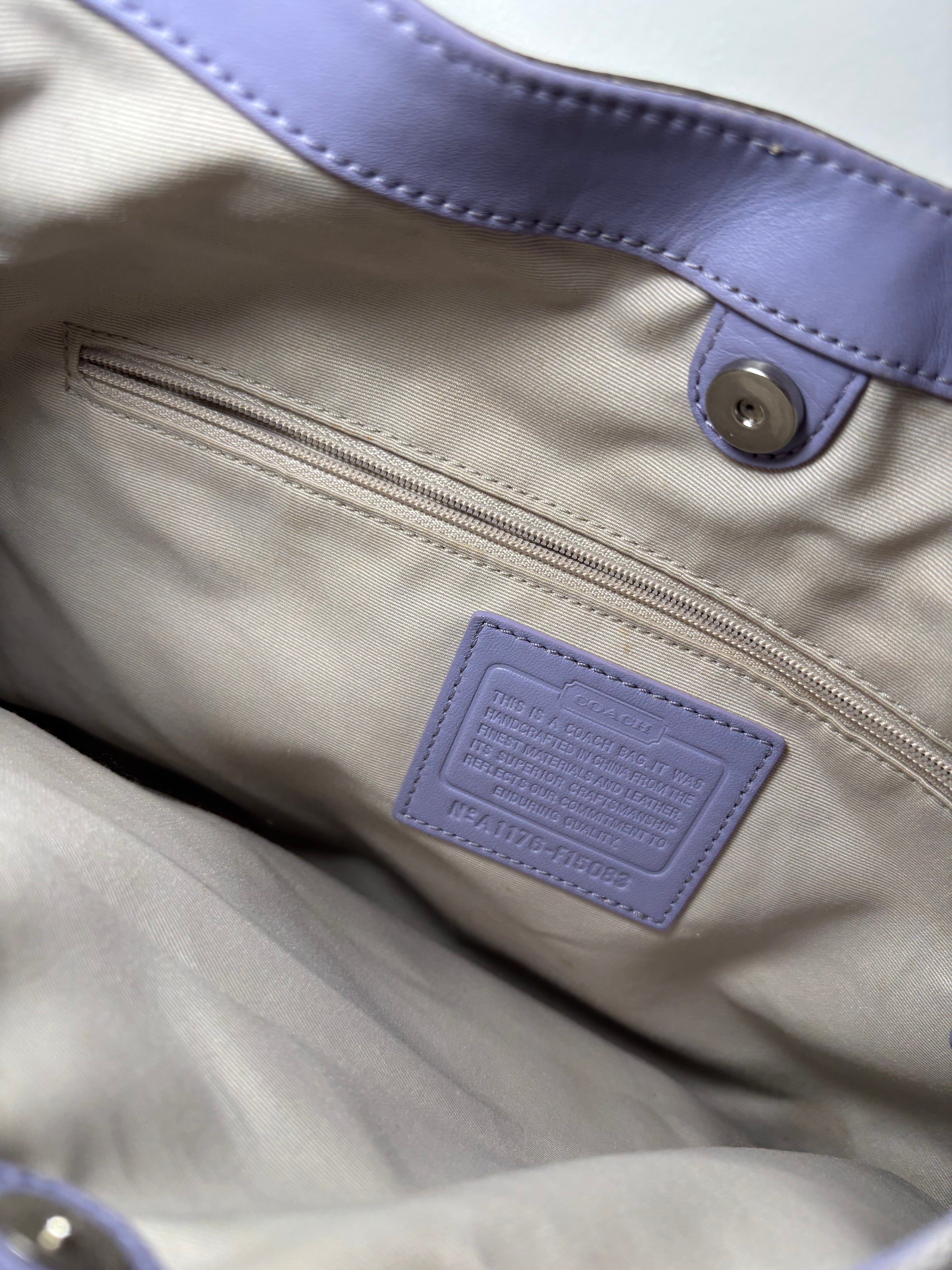 Coach Soho Purple Shoulder Bag and Wallet