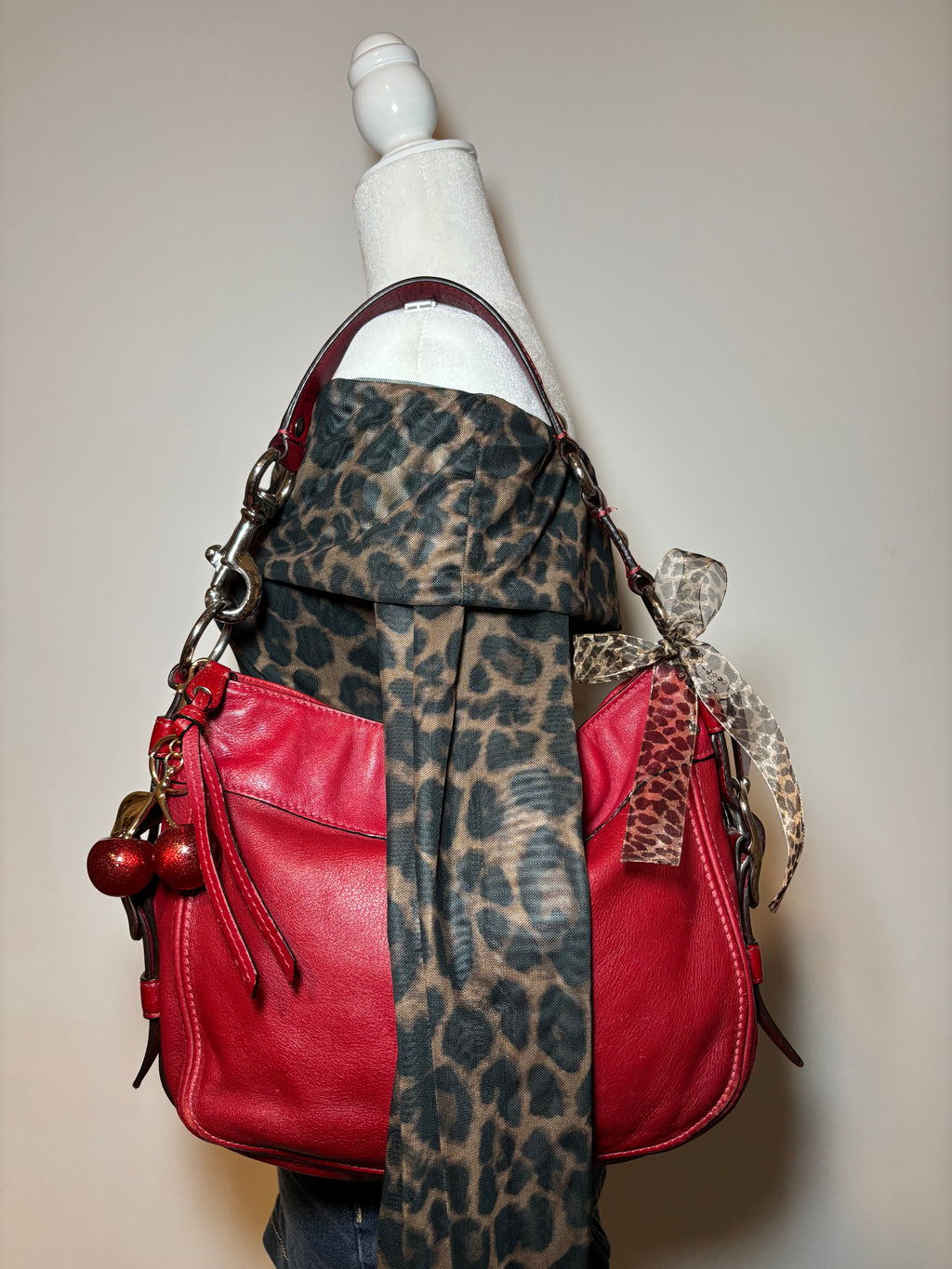 Coach Red Leather Zoe