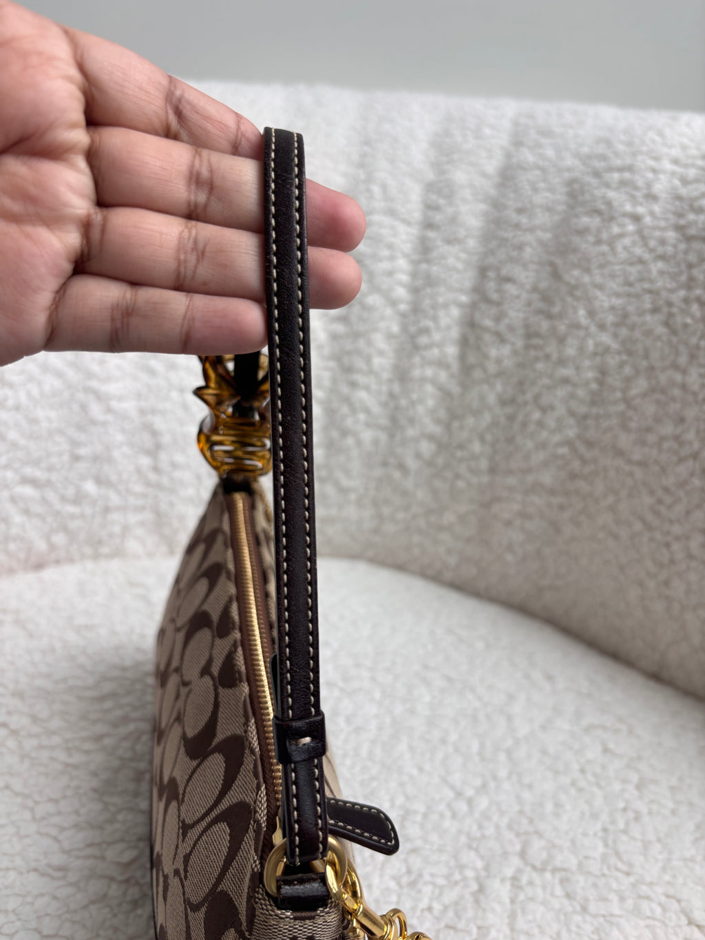 Coach Demi Bag Brown Signature