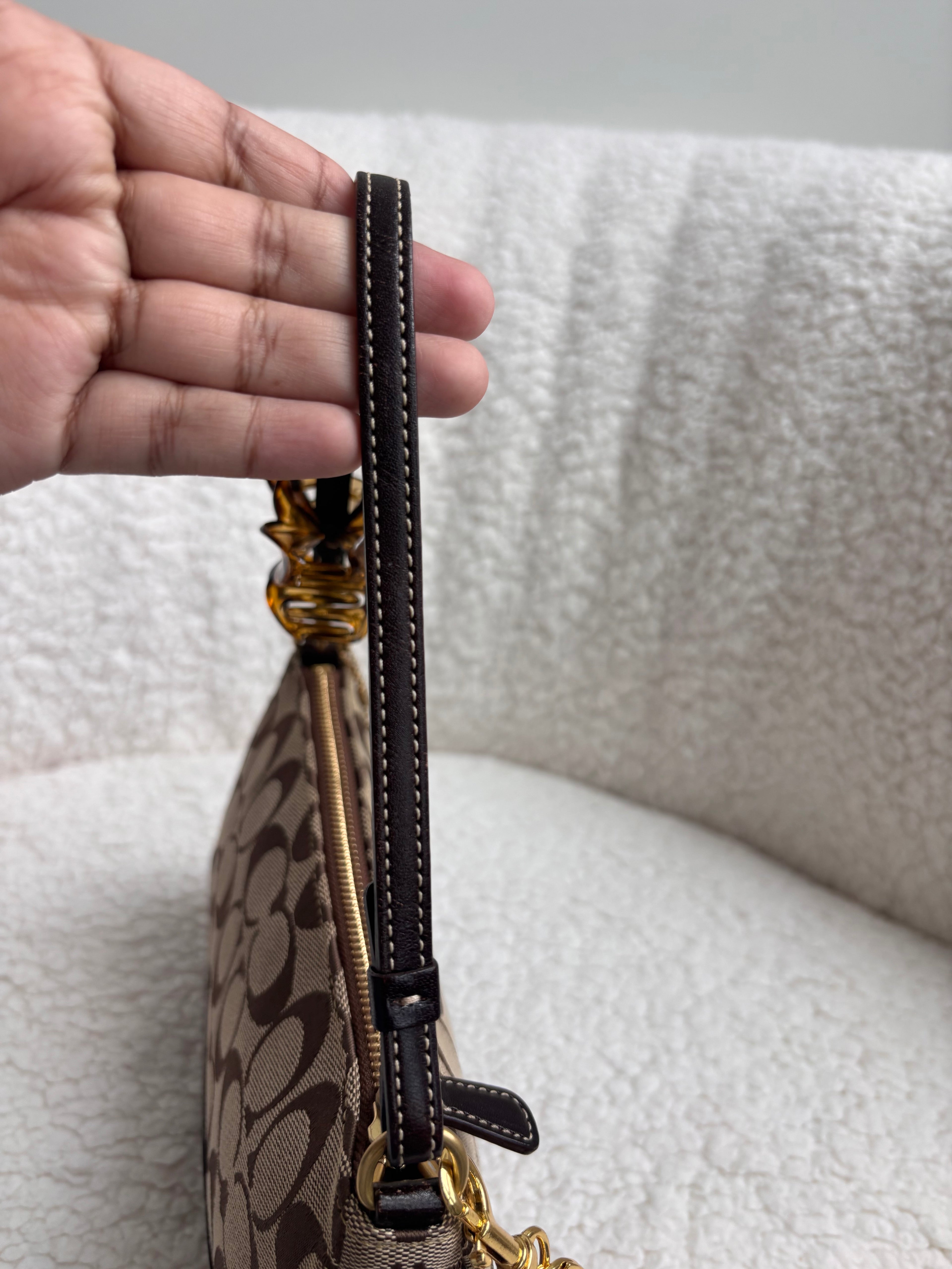 Coach Demi Bag Brown Signature